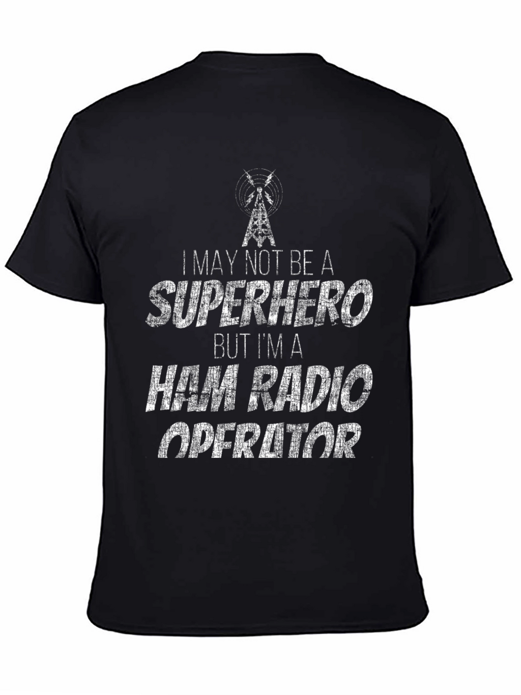 Ham Radio Operator T-Shirt - Superhero Style