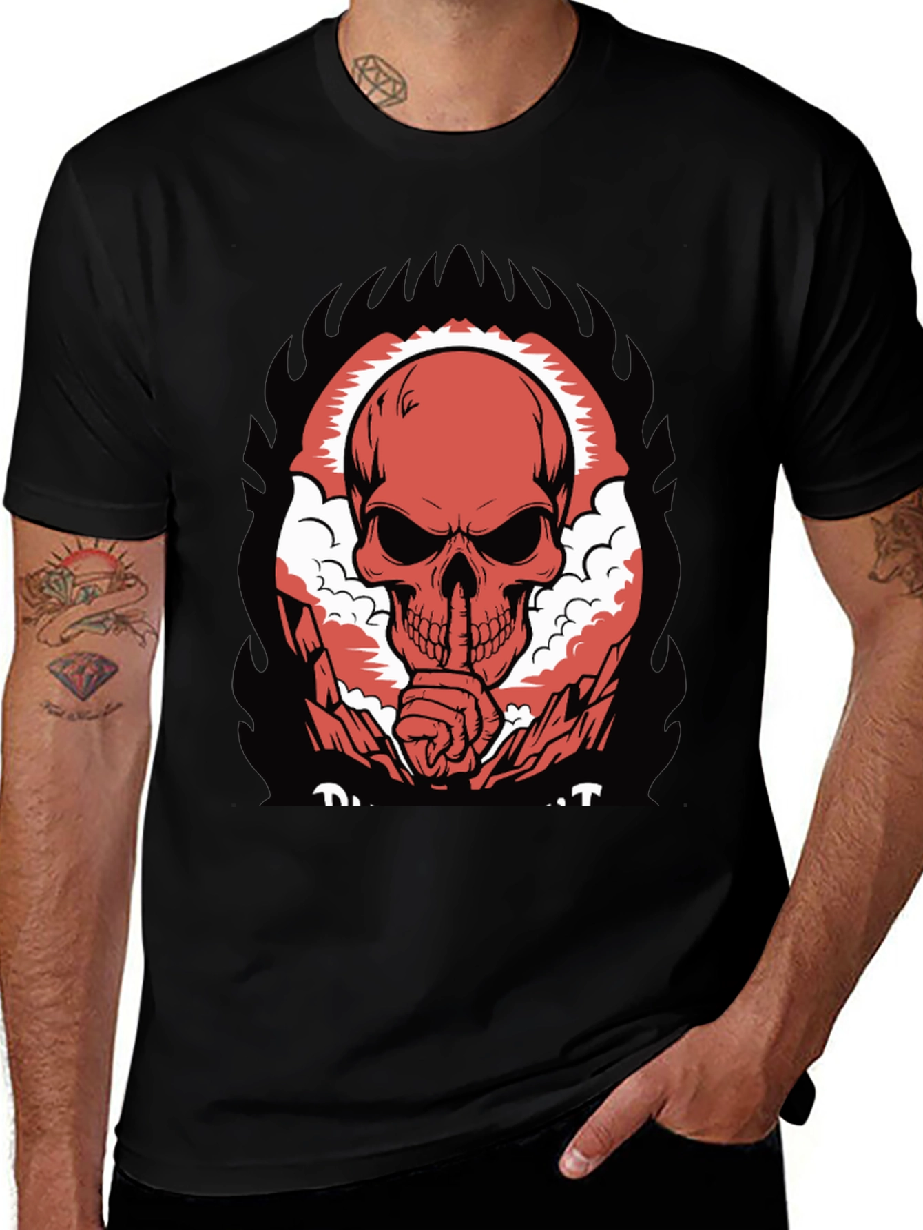 Skull Graphic T-Shirt - Dark Humor Tee