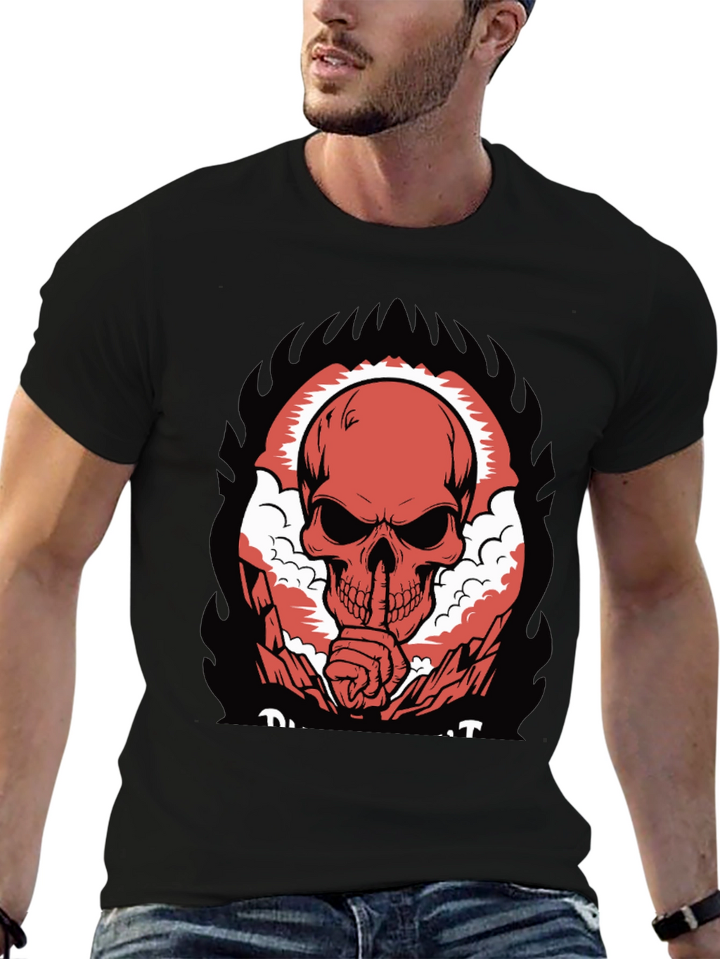 Skull Graphic T-Shirt - Dark Humor Tee