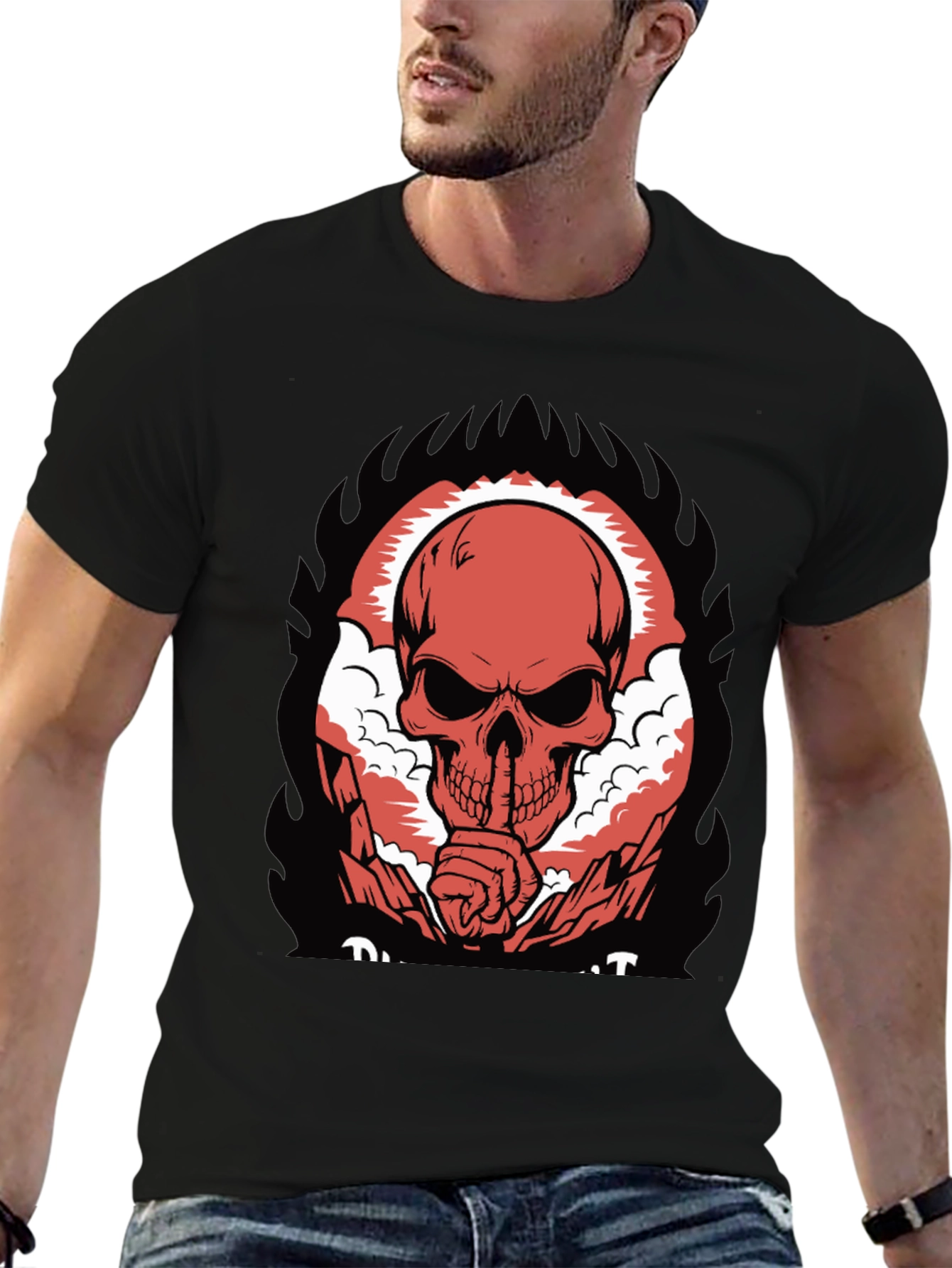 Skull Graphic T-Shirt - Dark Humor Tee