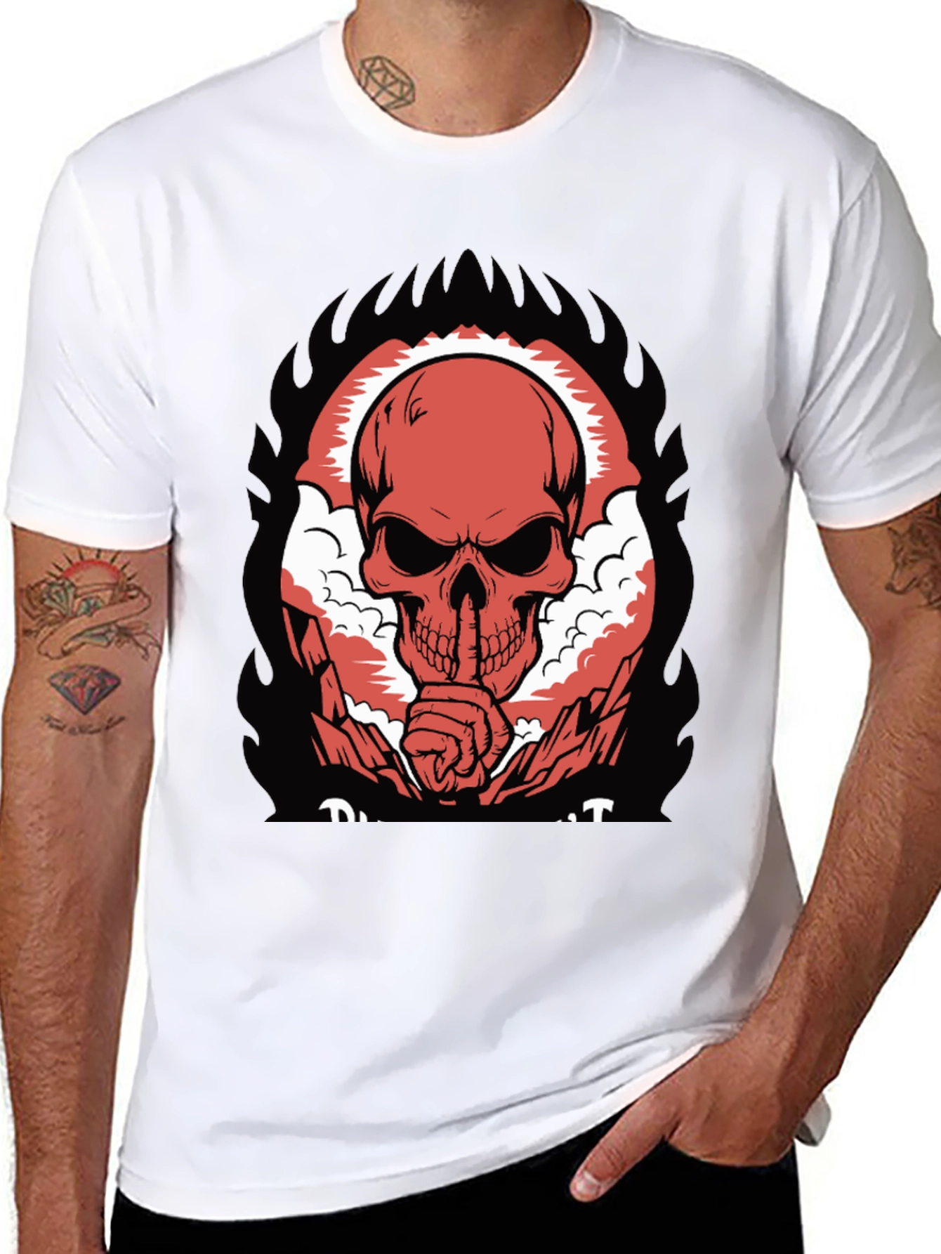Skull Graphic T-Shirt - Dark Humor Tee
