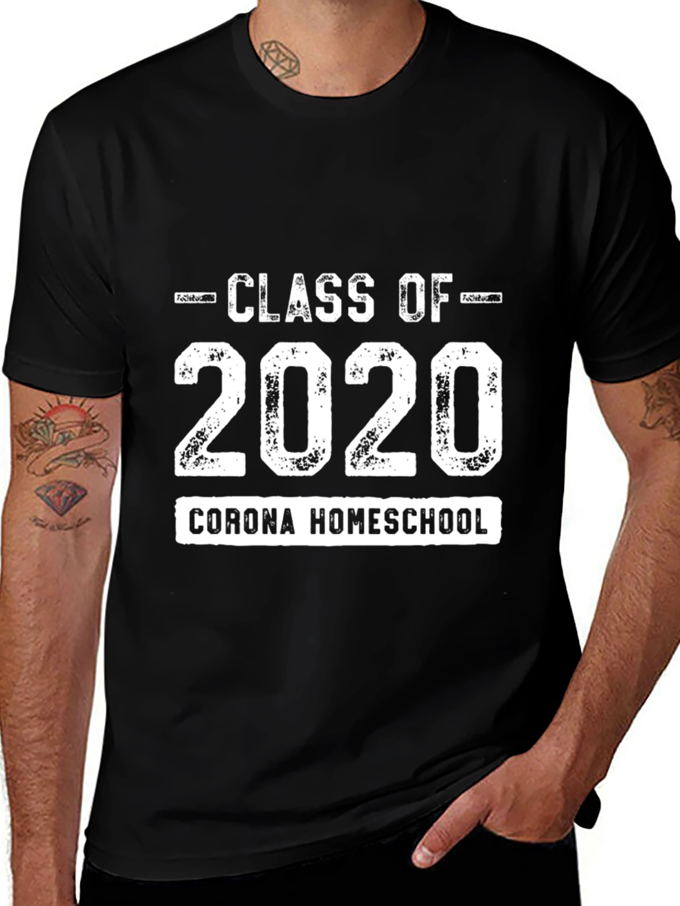 Class of 2020 Corona Homeschool Black T-Shirt