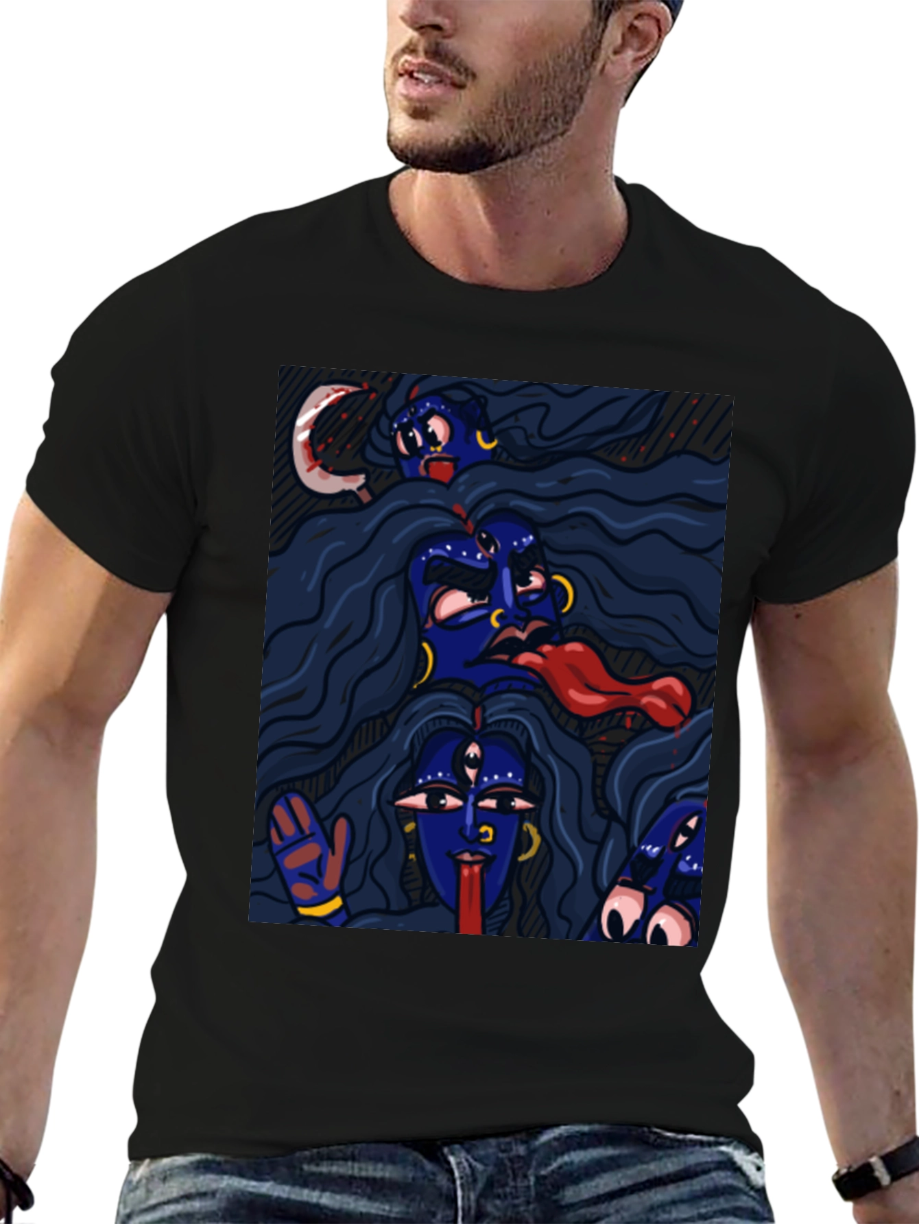 Kali Ma Graphic Tee - Unisex Black T-Shirt