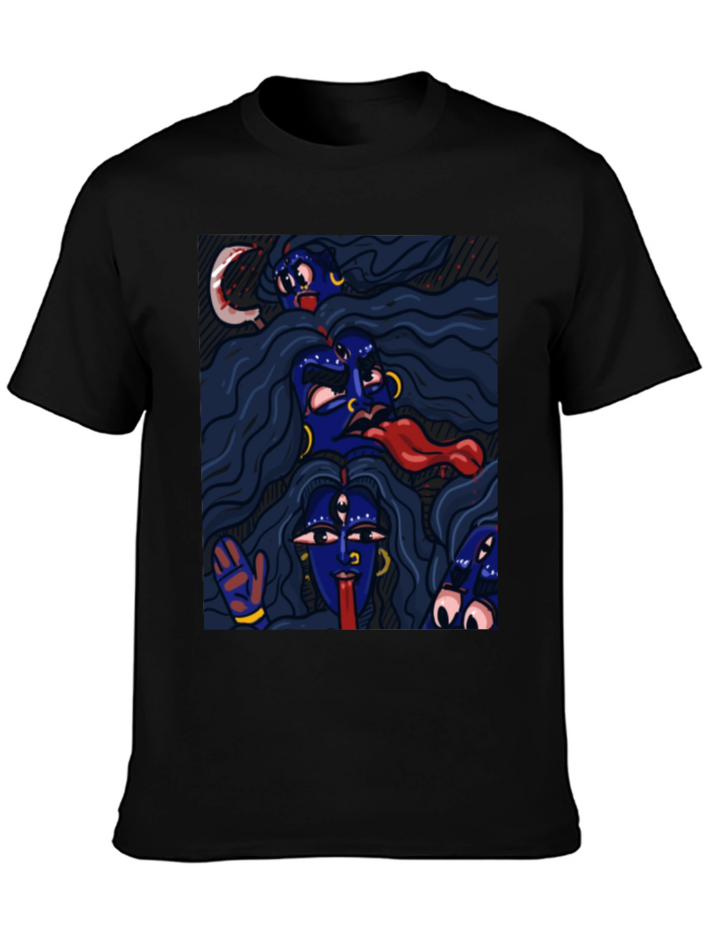 Kali Ma Graphic Tee - Unisex Black T-Shirt