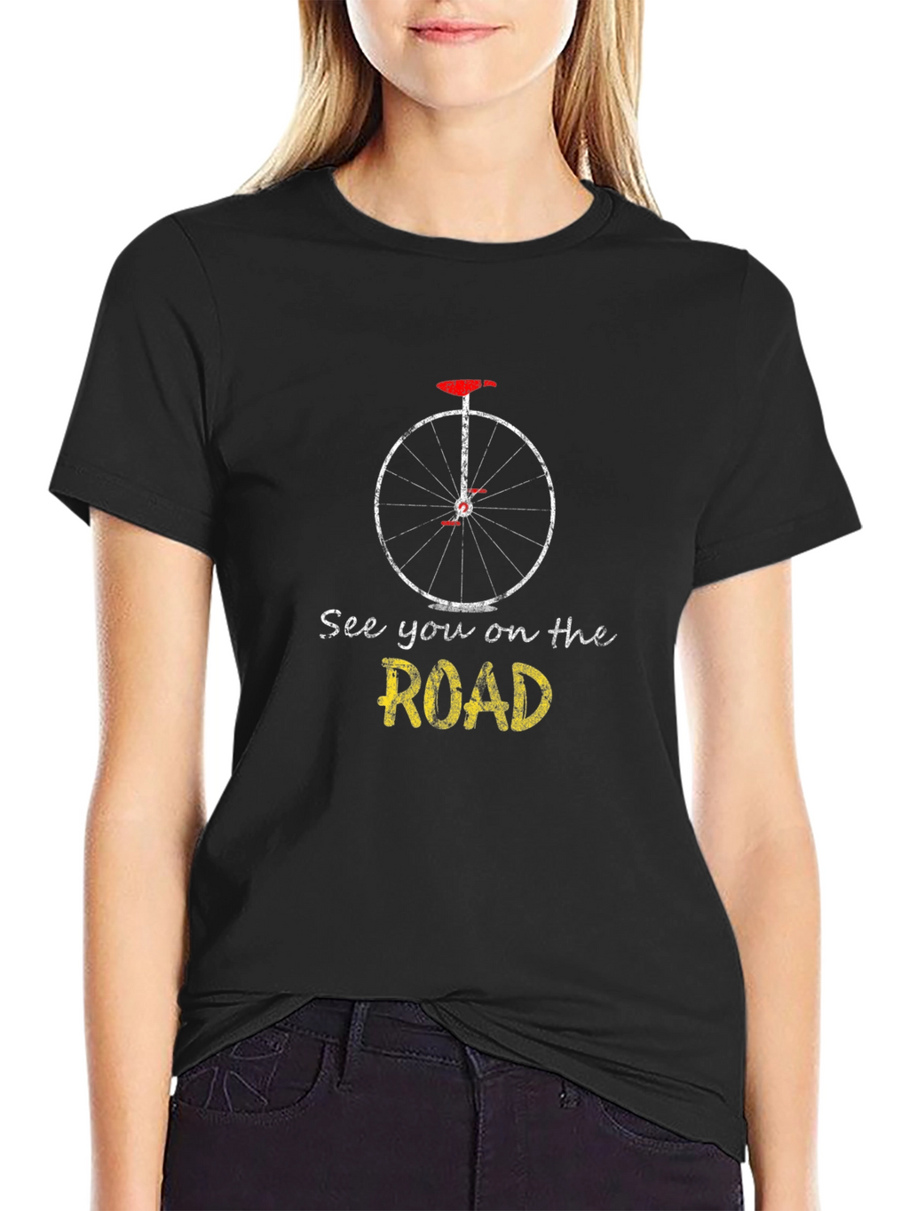 See You On the Road Graphic T-Shirt - Black