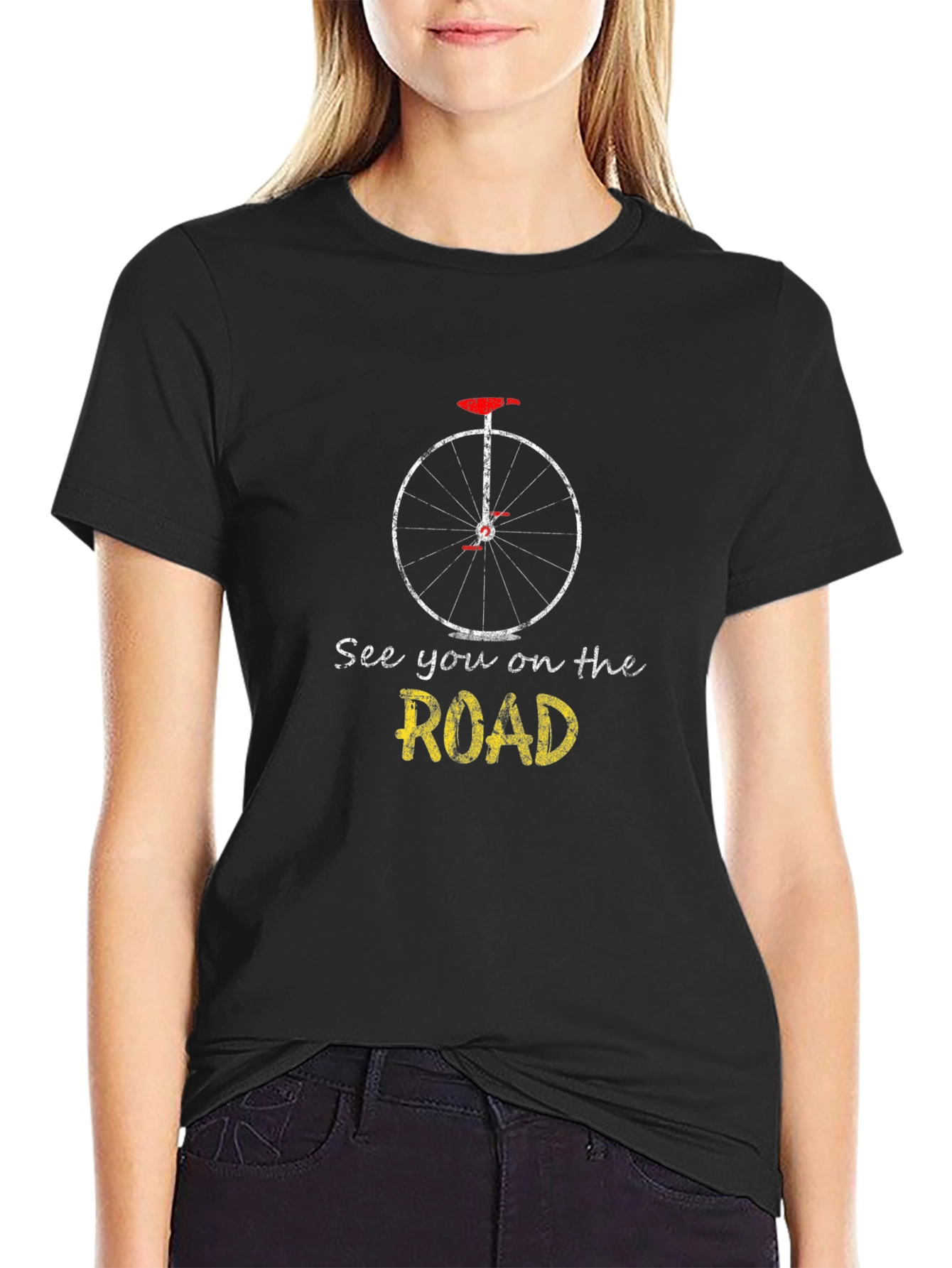 See You On the Road Graphic T-Shirt - Black