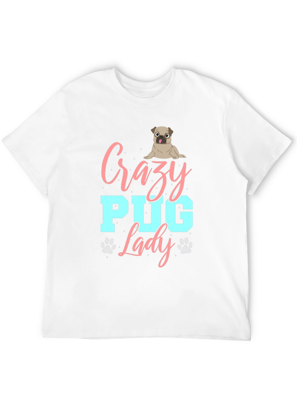 Crazy Pug Lady T-Shirt