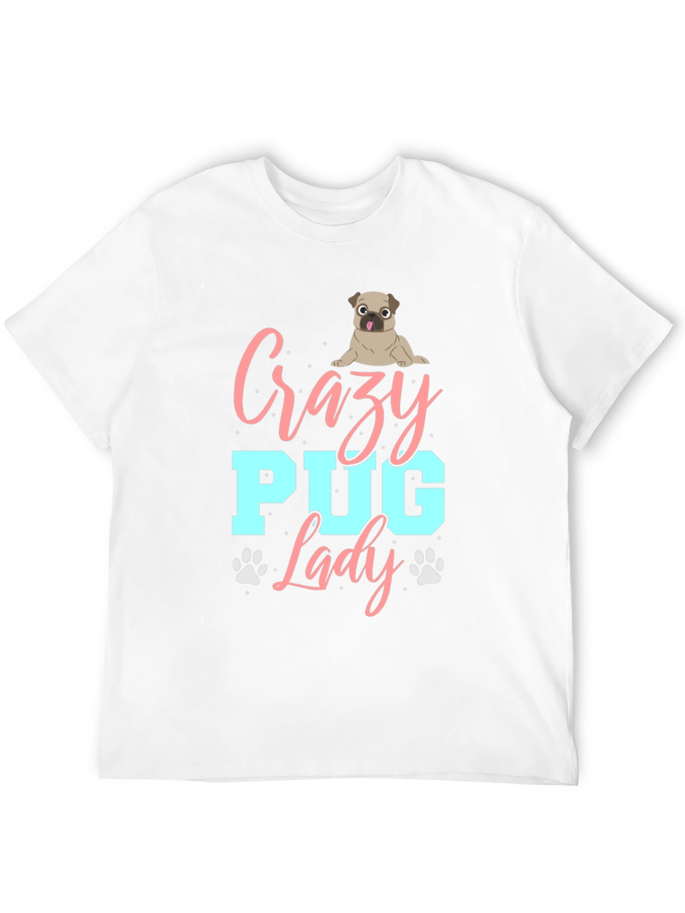 Crazy Pug Lady T-Shirt