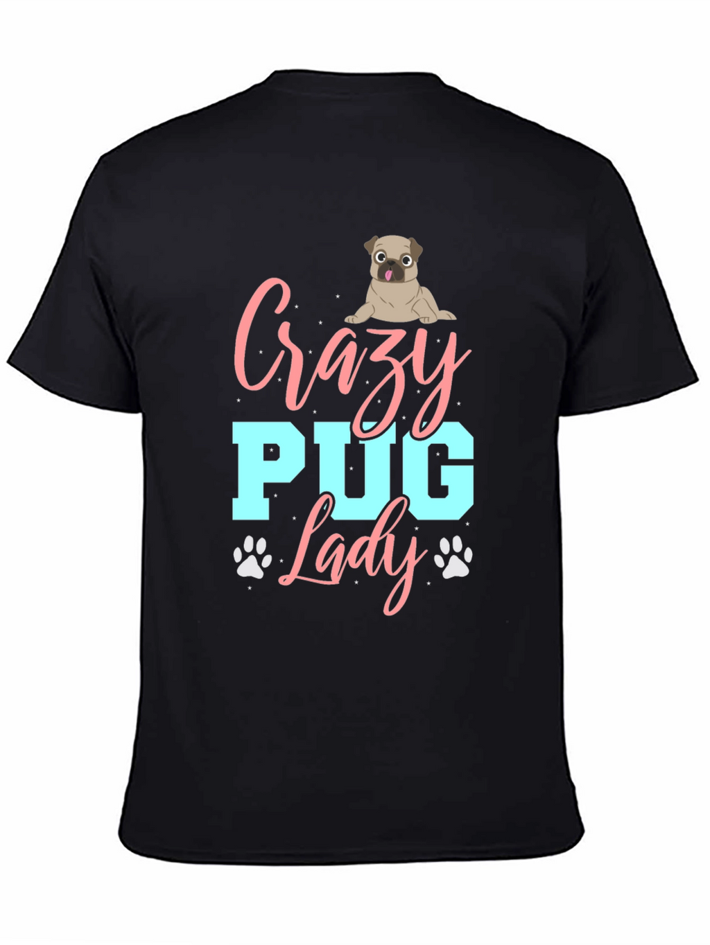 Crazy Pug Lady T-Shirt