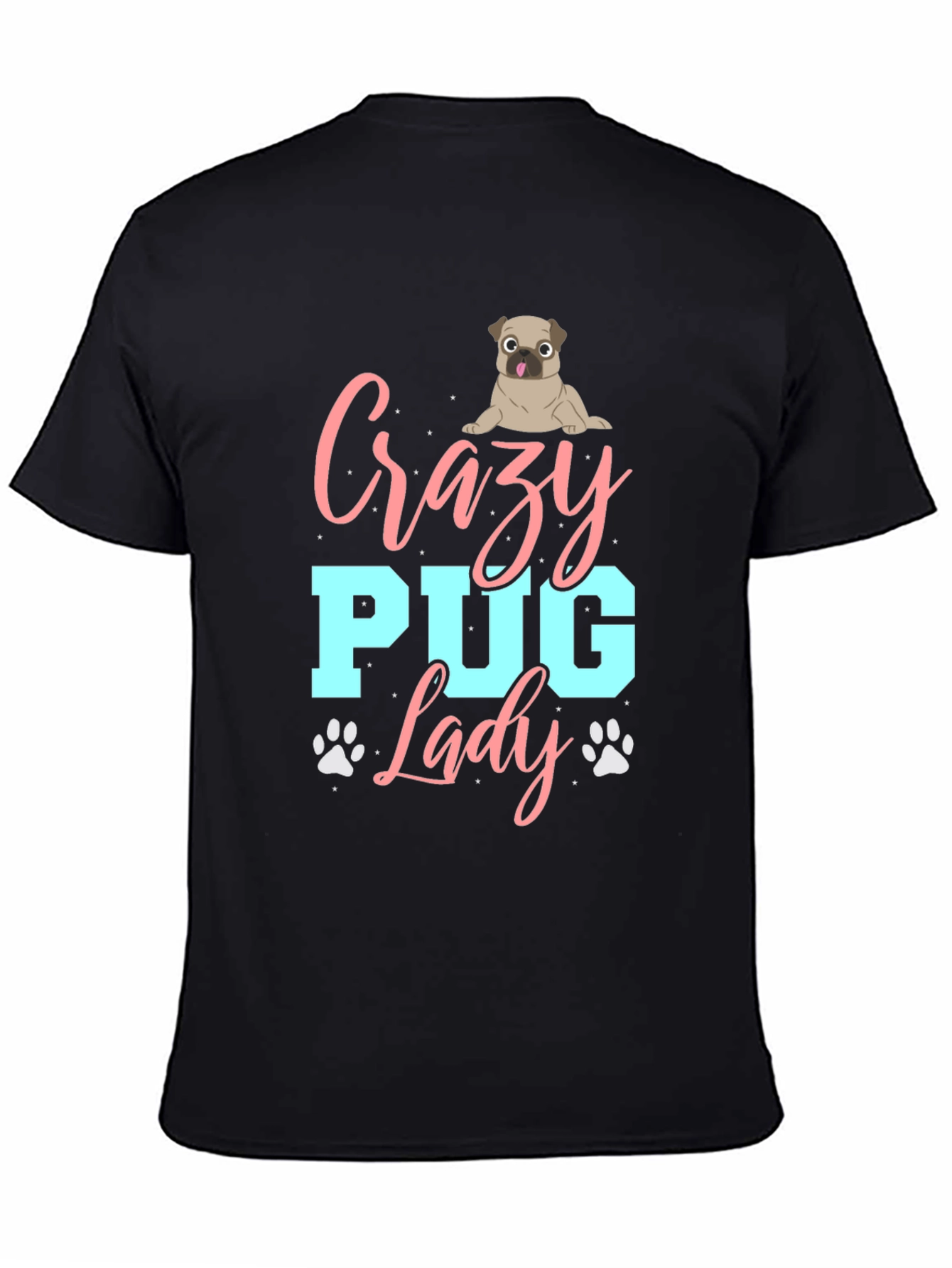 Crazy Pug Lady T-Shirt