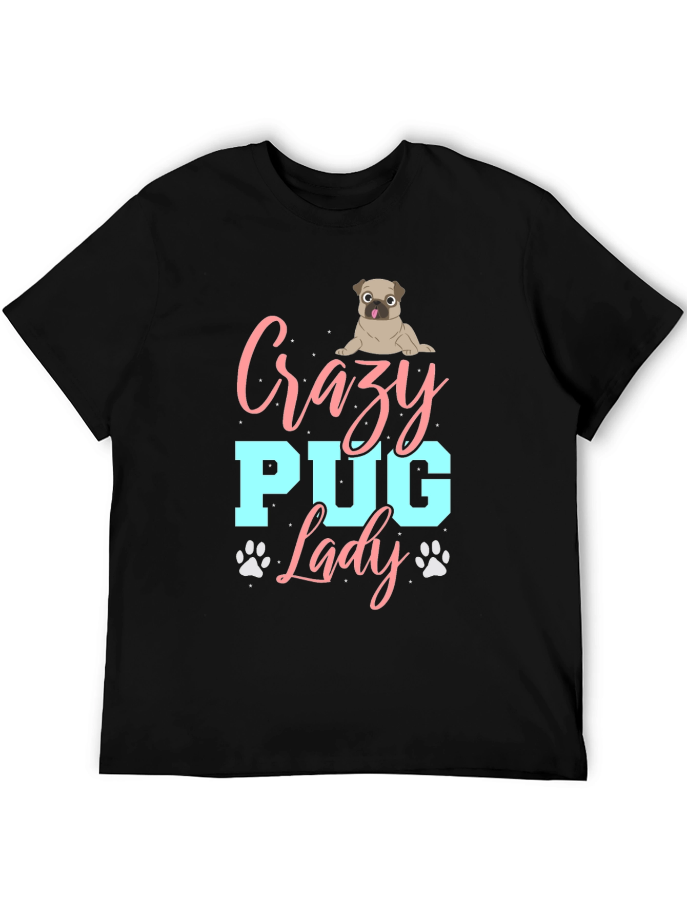 Crazy Pug Lady T-Shirt