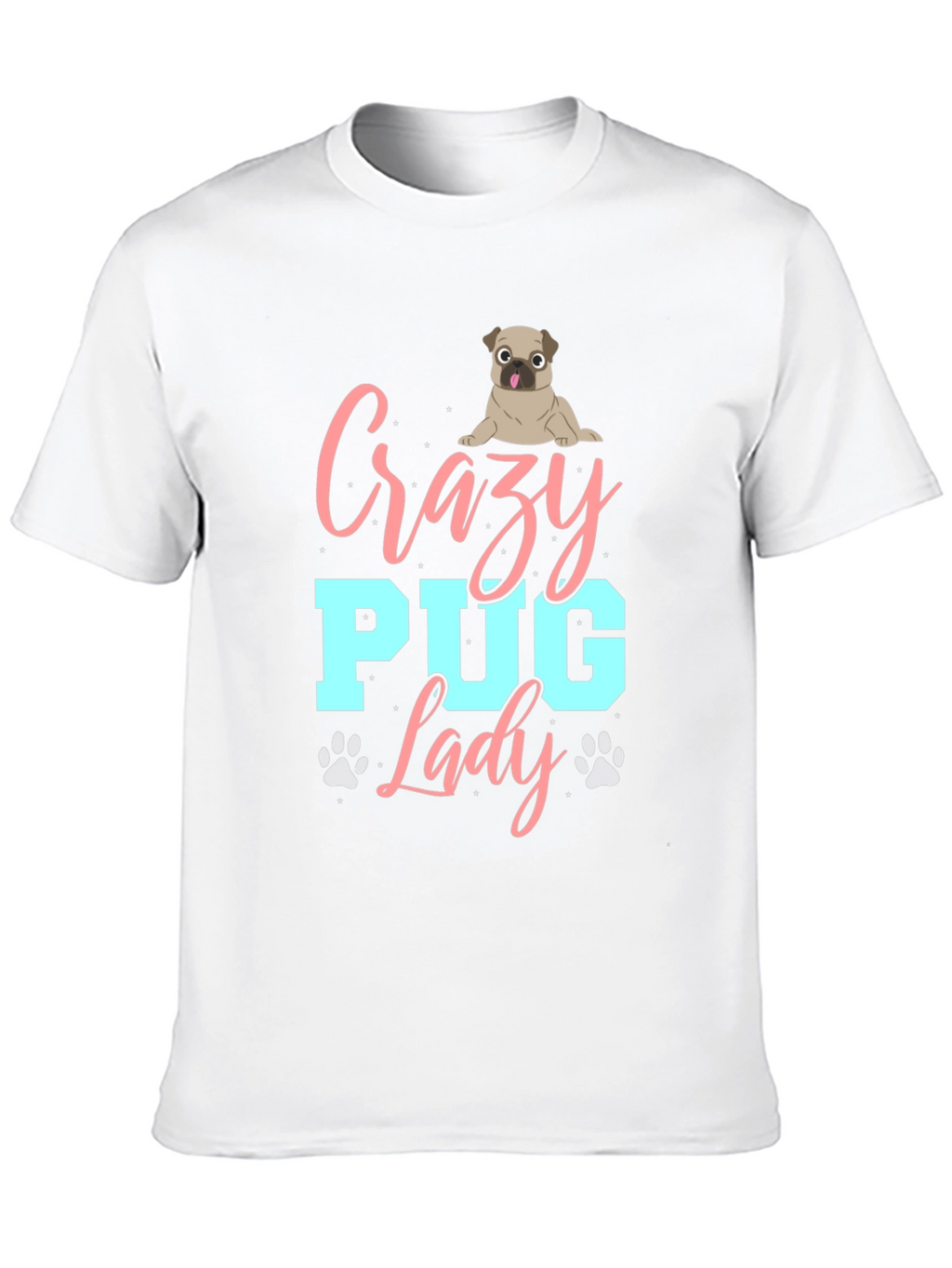 Crazy Pug Lady T-Shirt