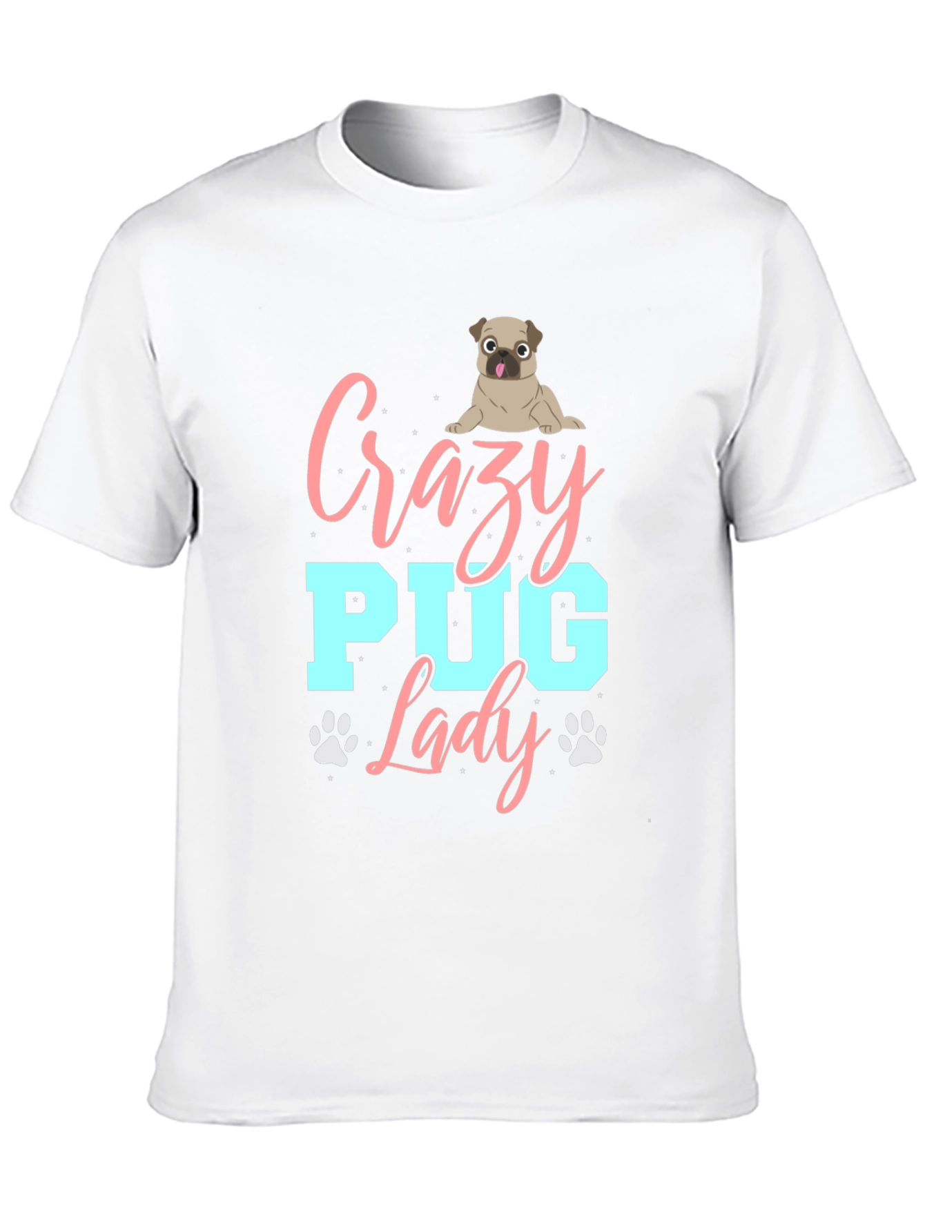 Crazy Pug Lady T-Shirt