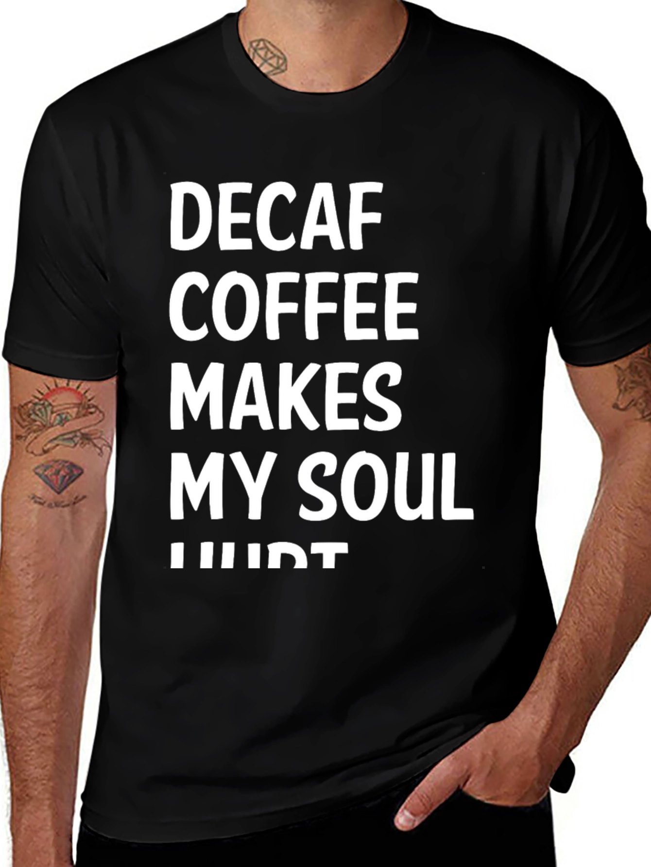 Decaf Coffee Soul Hurt Graphic Tee