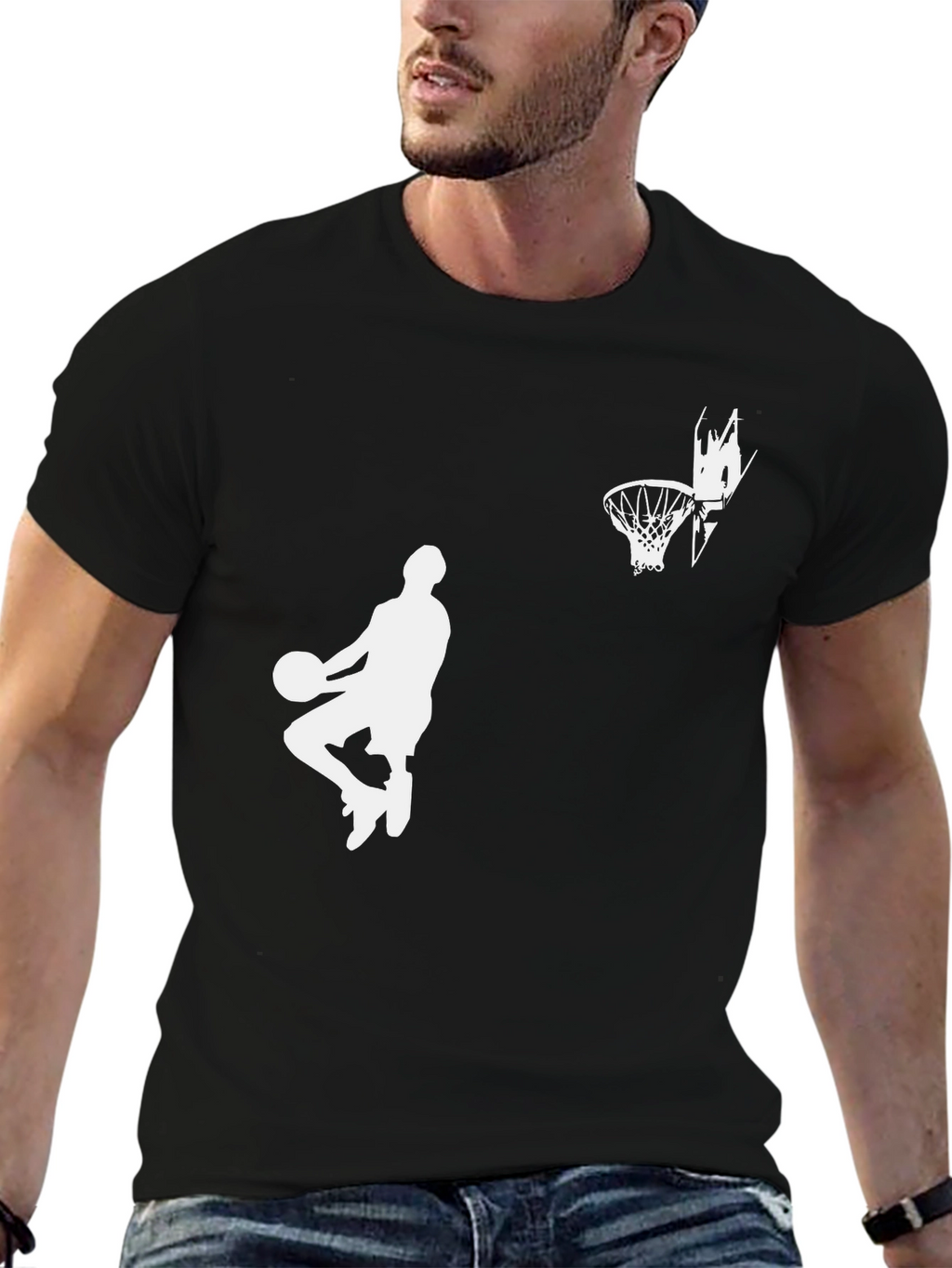 Basketball Graphic Tee - Dunk Silhouette