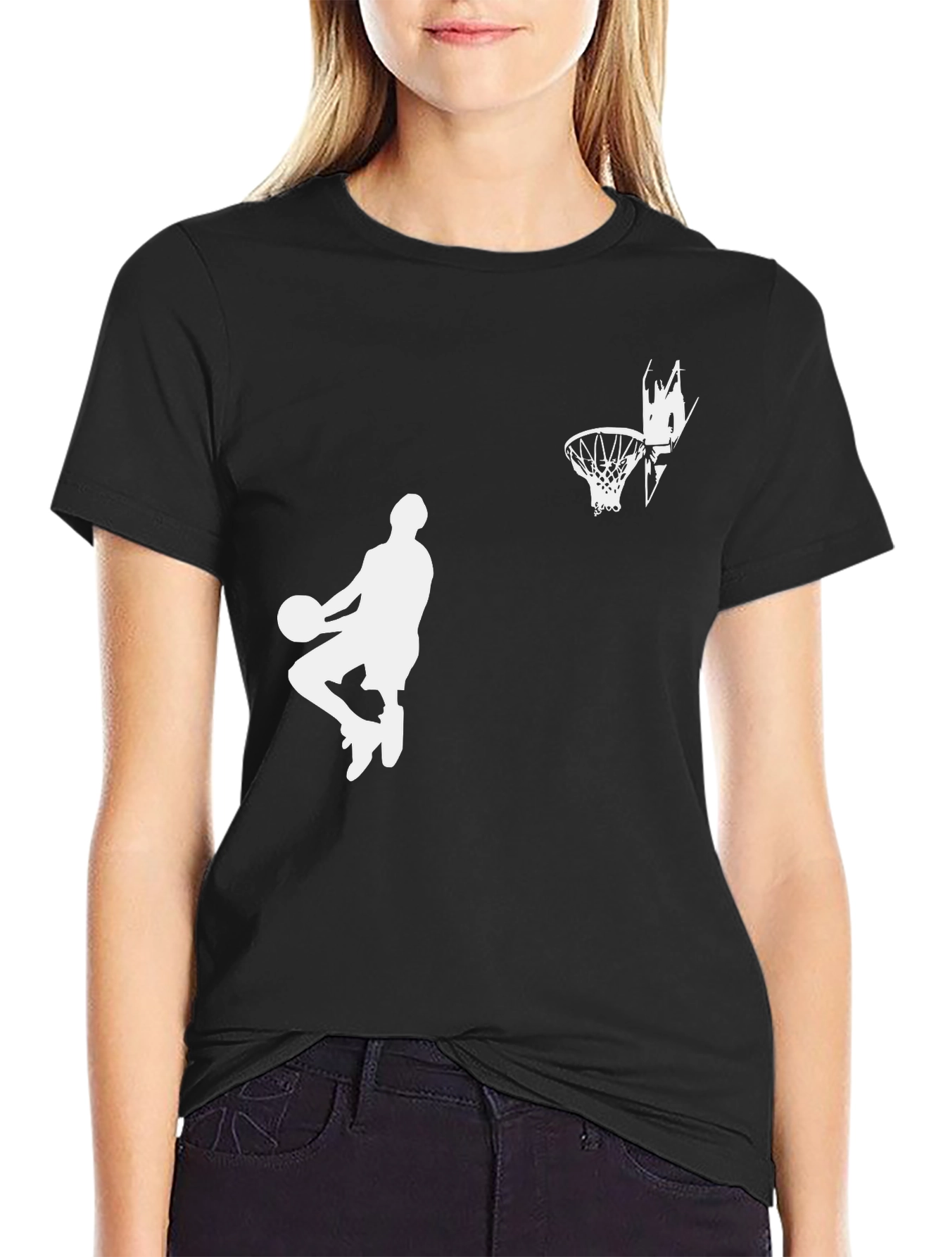 Basketball Graphic Tee - Dunk Silhouette