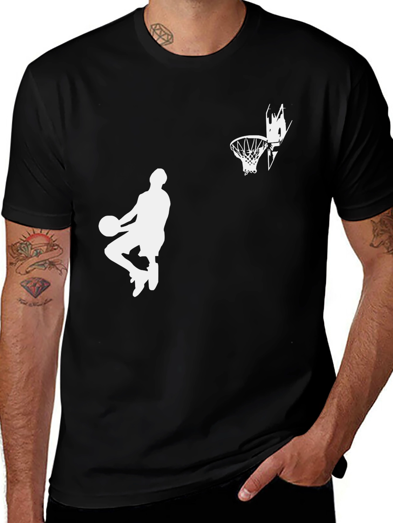 Basketball Graphic Tee - Dunk Silhouette