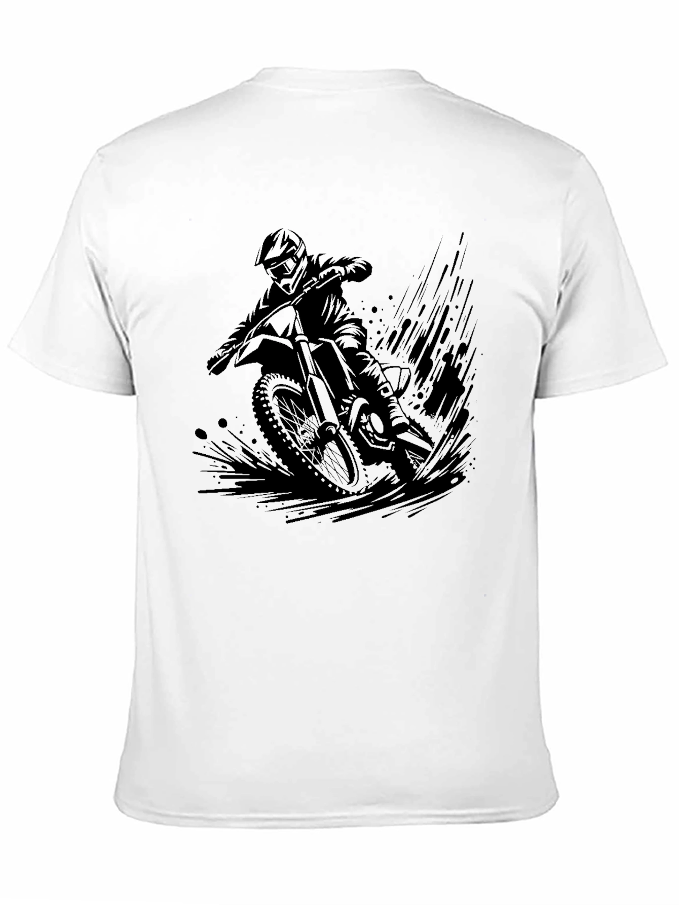 Black Motorcross Graphic Tee