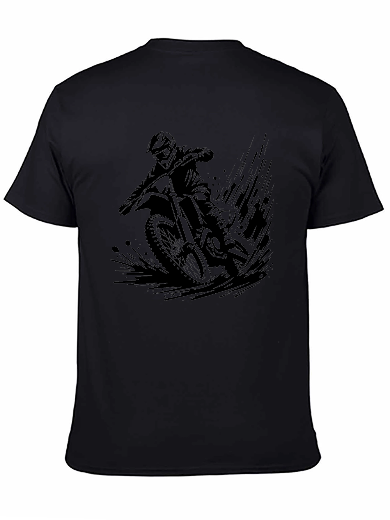 Black Motorcross Graphic Tee