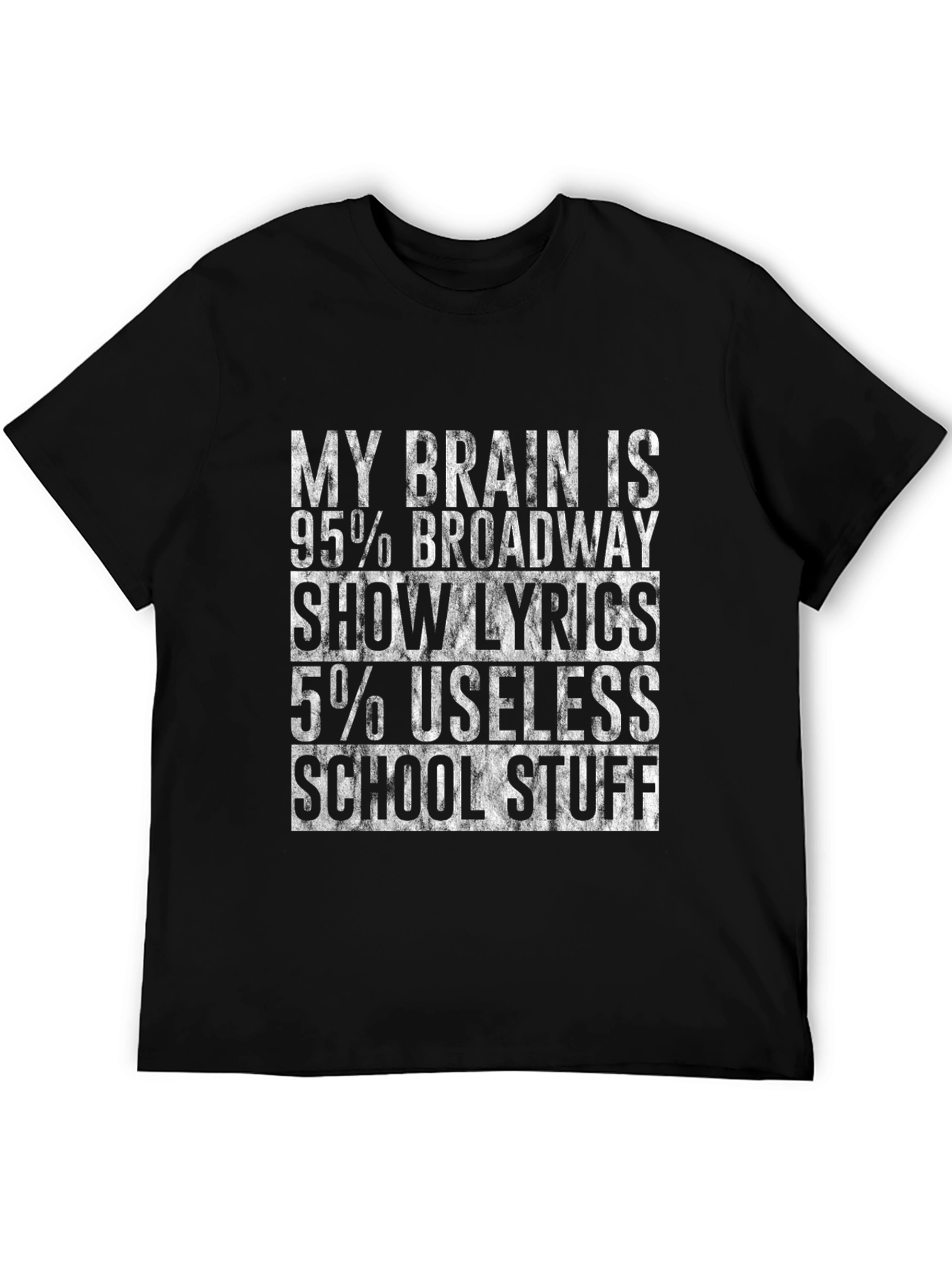 Broadway Show Lyrics T-Shirt Funny Theater Fan Tee