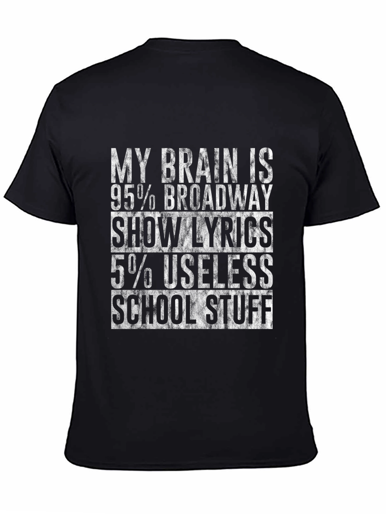 Broadway Show Lyrics T-Shirt Funny Theater Fan Tee