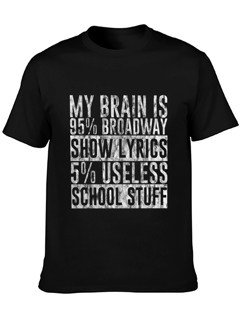 Broadway Show Lyrics T-Shirt Funny Theater Fan Tee