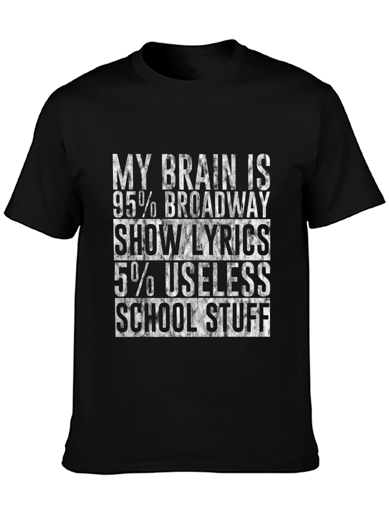 Broadway Show Lyrics T-Shirt Funny Theater Fan Tee