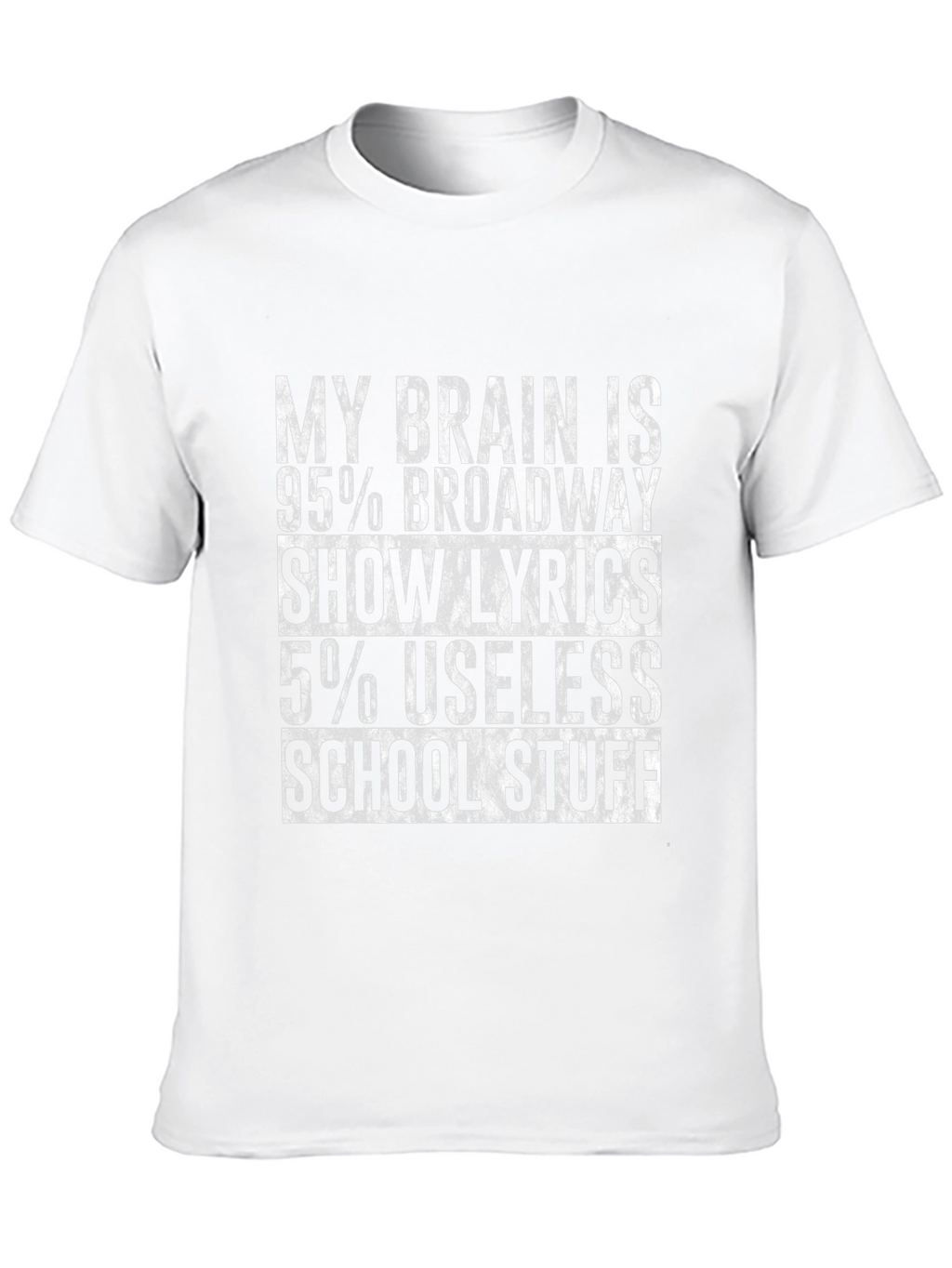 Broadway Show Lyrics T-Shirt Funny Theater Fan Tee