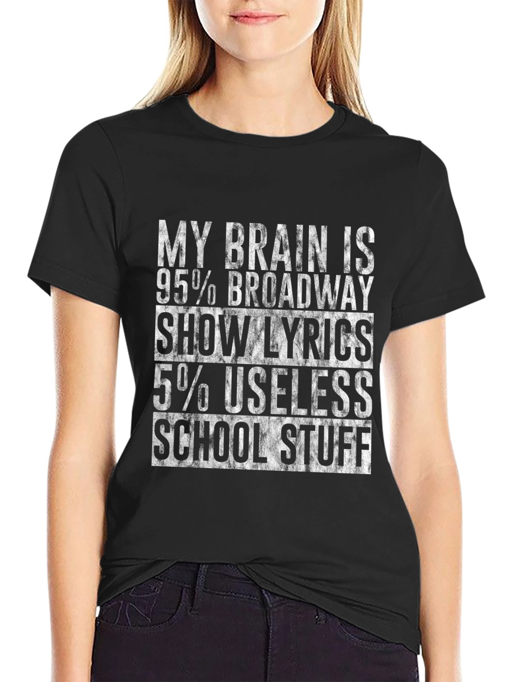Broadway Show Lyrics T-Shirt Funny Theater Fan Tee