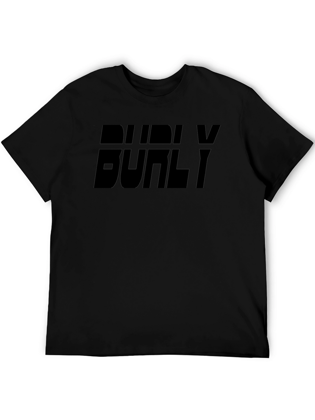 Burly Graphic Print Black T-Shirt