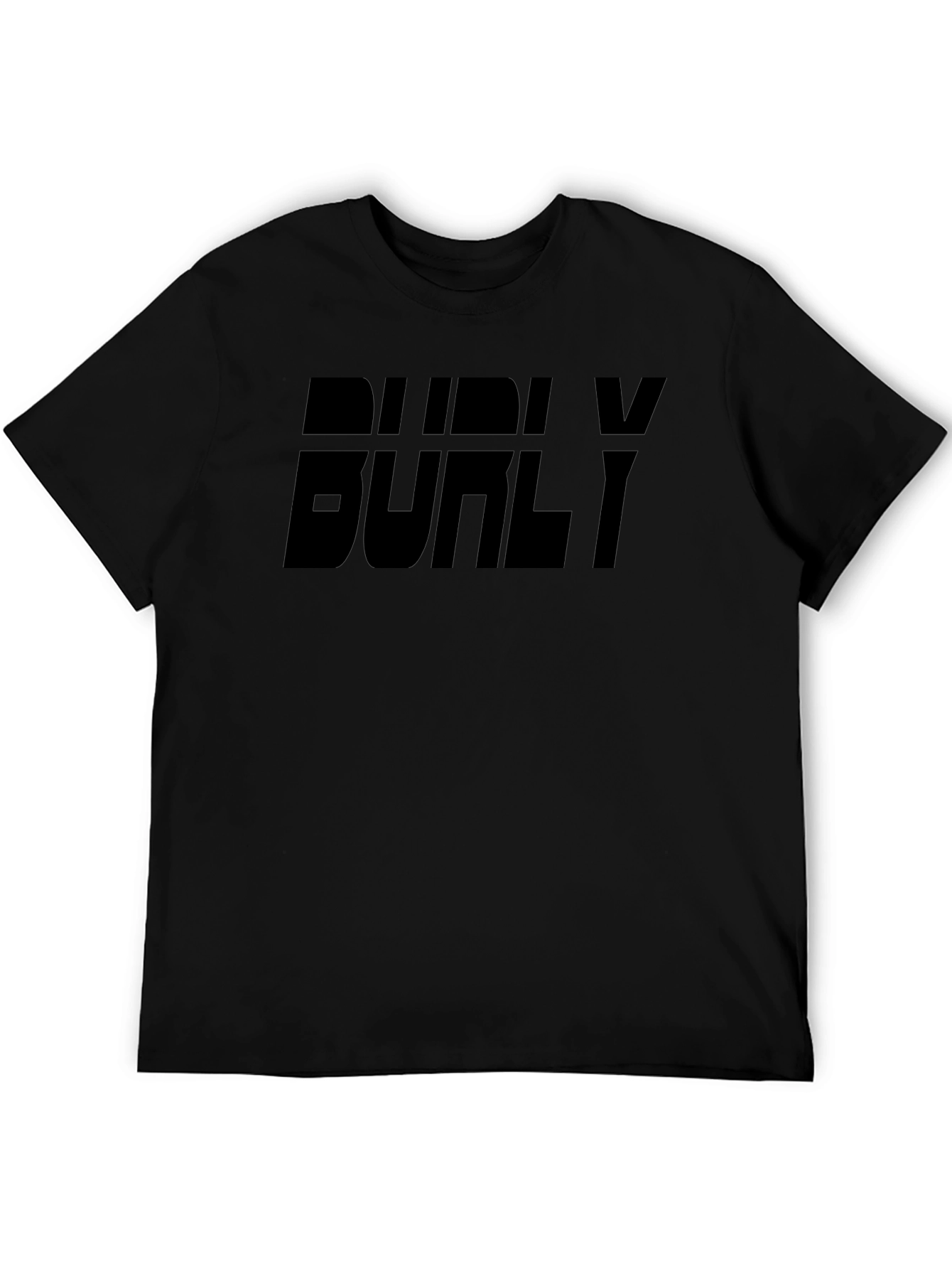 Burly Graphic Print Black T-Shirt