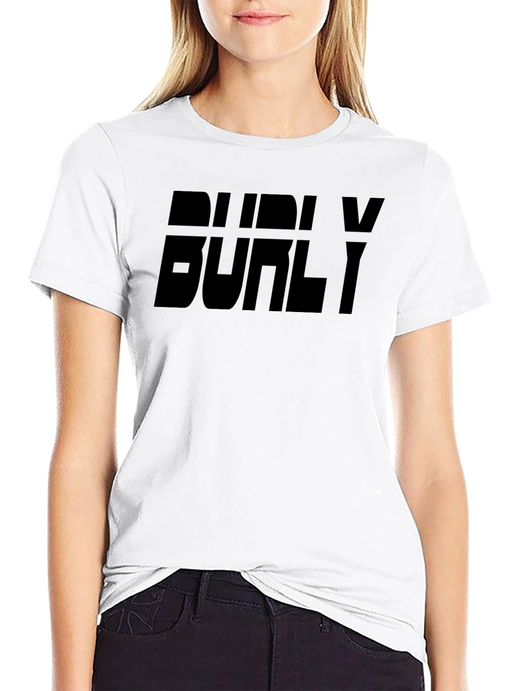 Burly Graphic Print Black T-Shirt