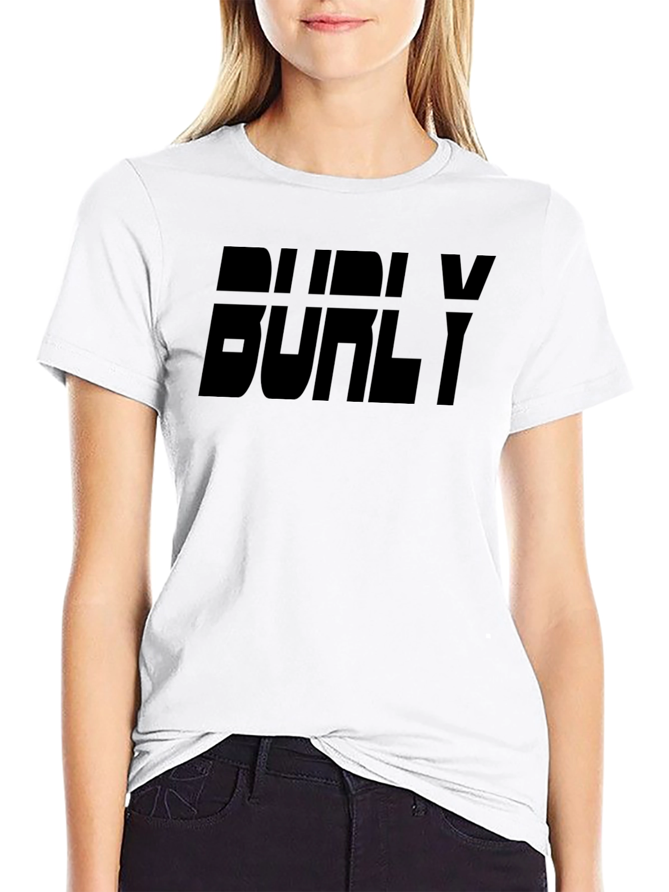 Burly Graphic Print Black T-Shirt