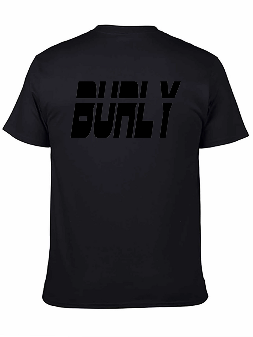 Burly Graphic Print Black T-Shirt