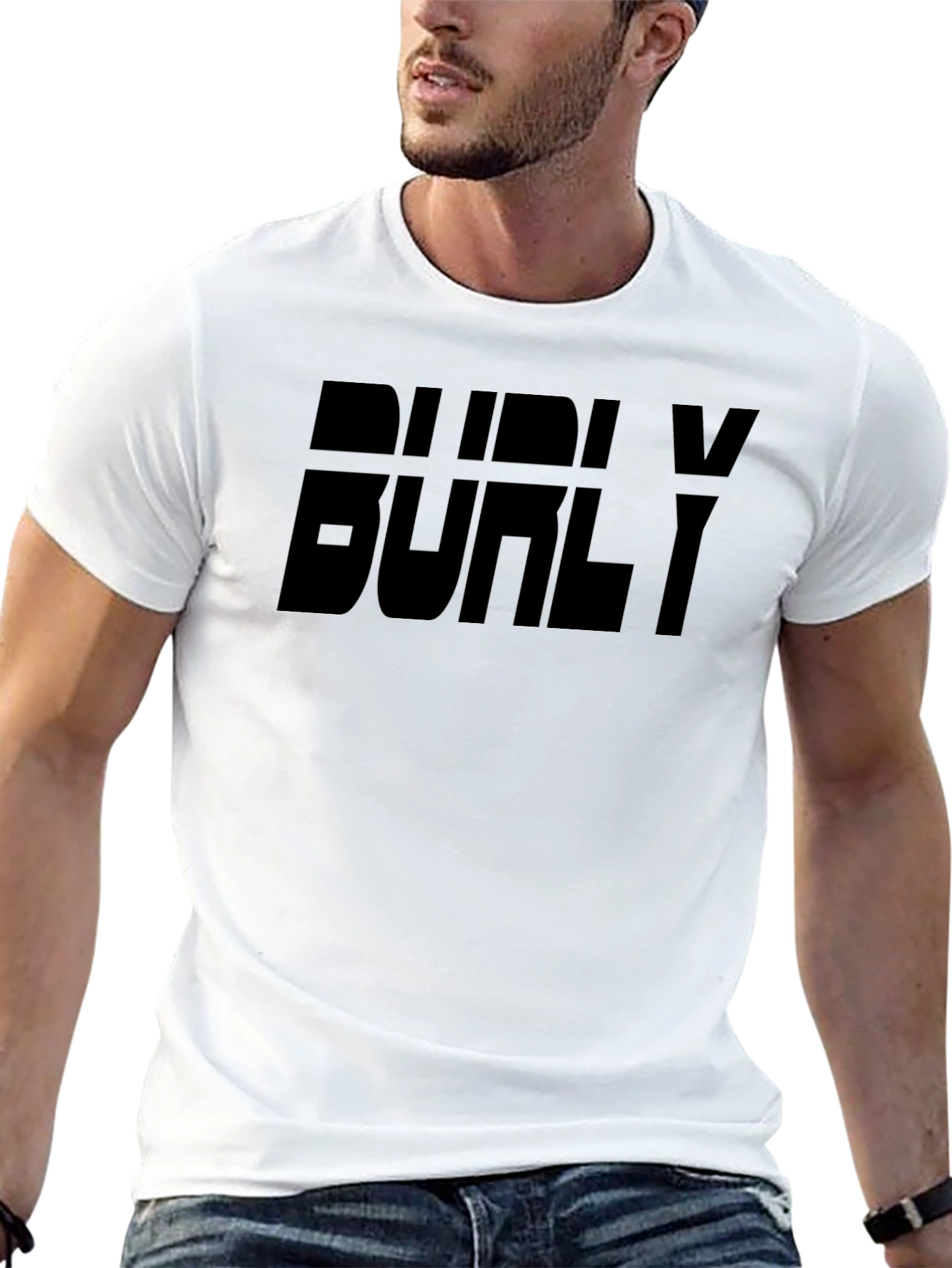 Burly Graphic Print Black T-Shirt