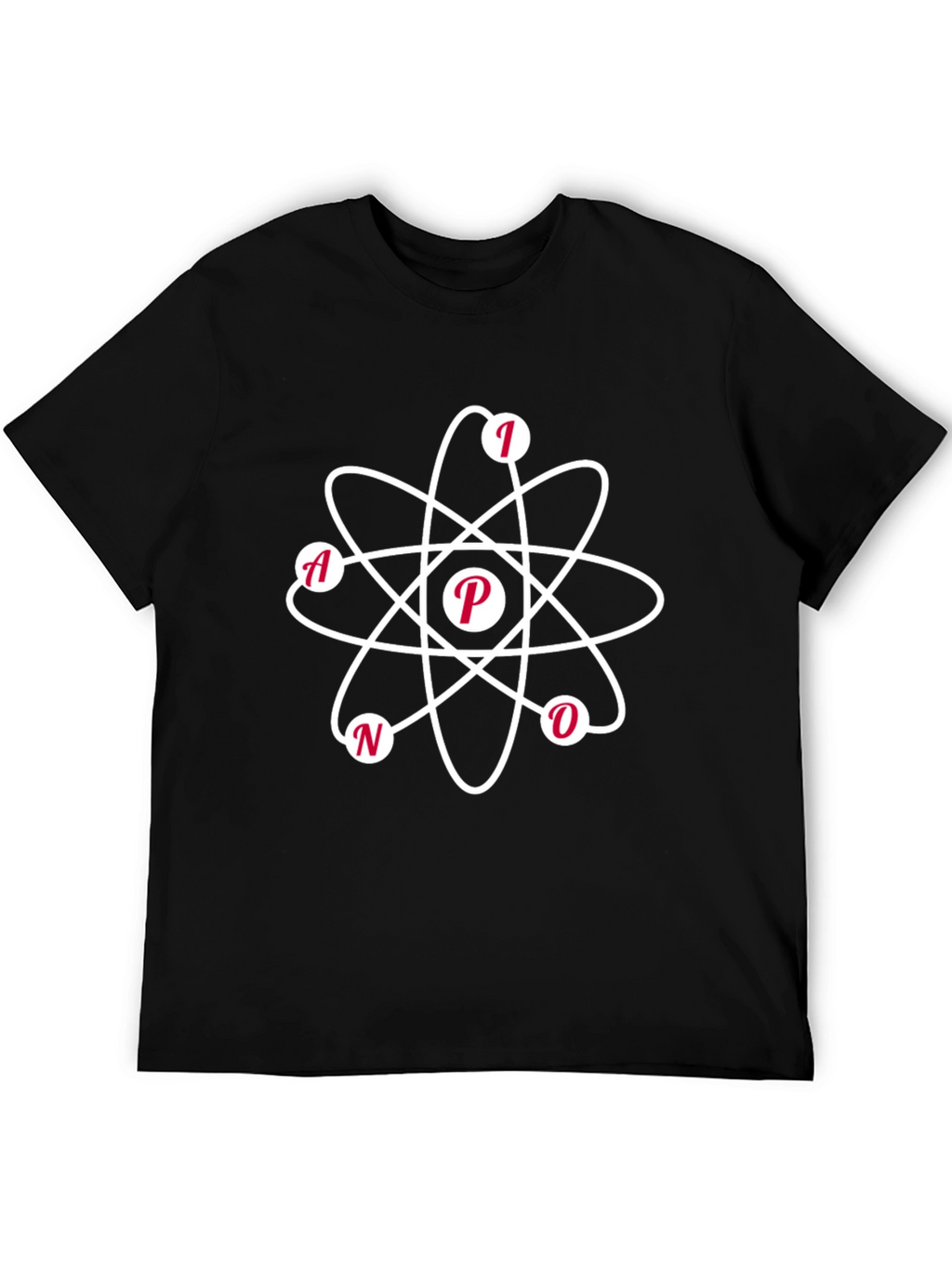 NANO Atom Design Black T-Shirt