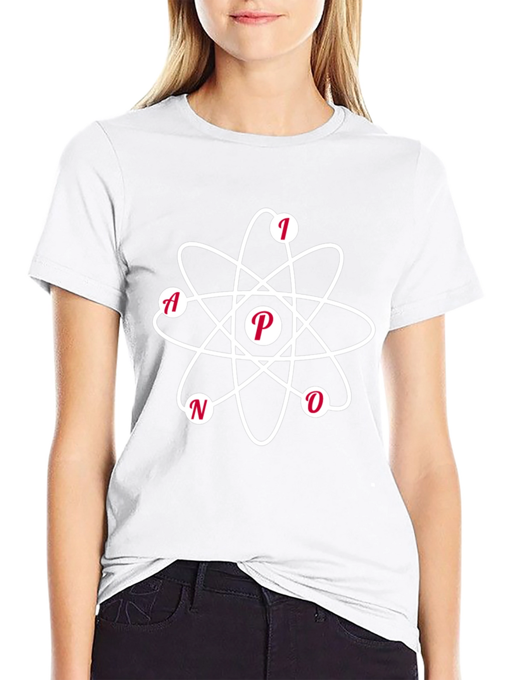 NANO Atom Design Black T-Shirt