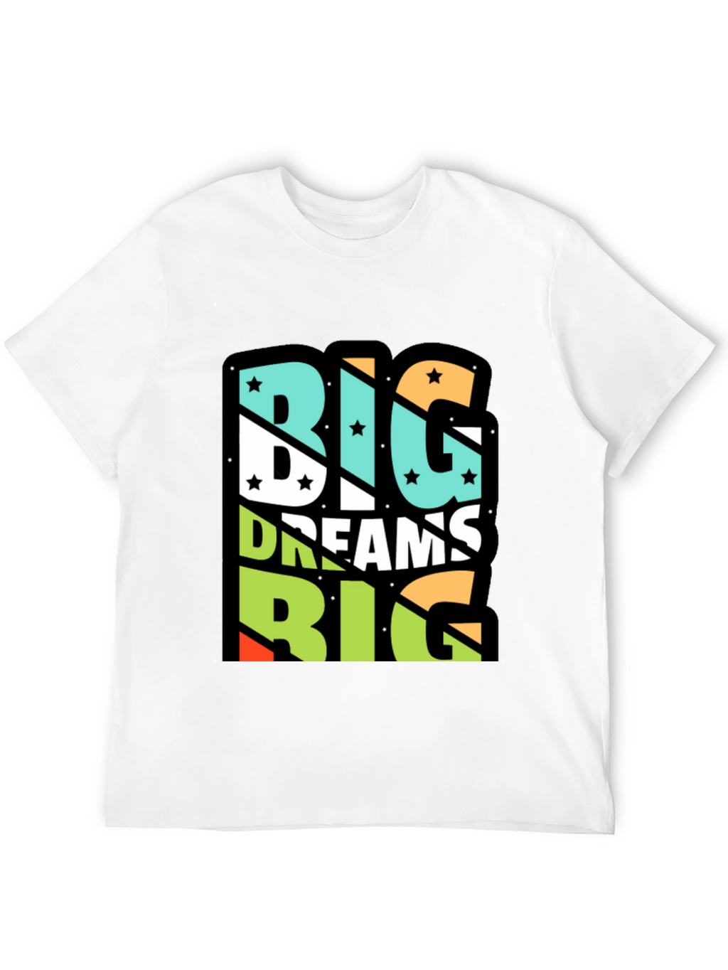 Big Dreams Graphic Tee - Unisex Black Cotton T-Shirt