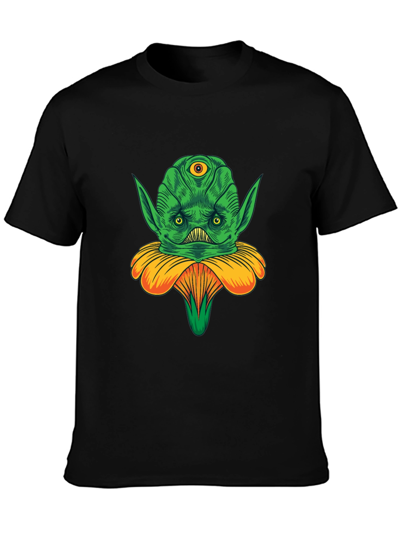 Alien Flower Graphic Tee - Unique Design