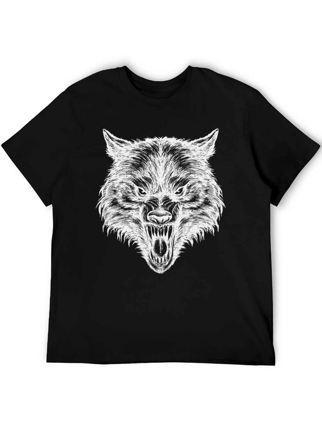 Black Wolf Graphic T-Shirt