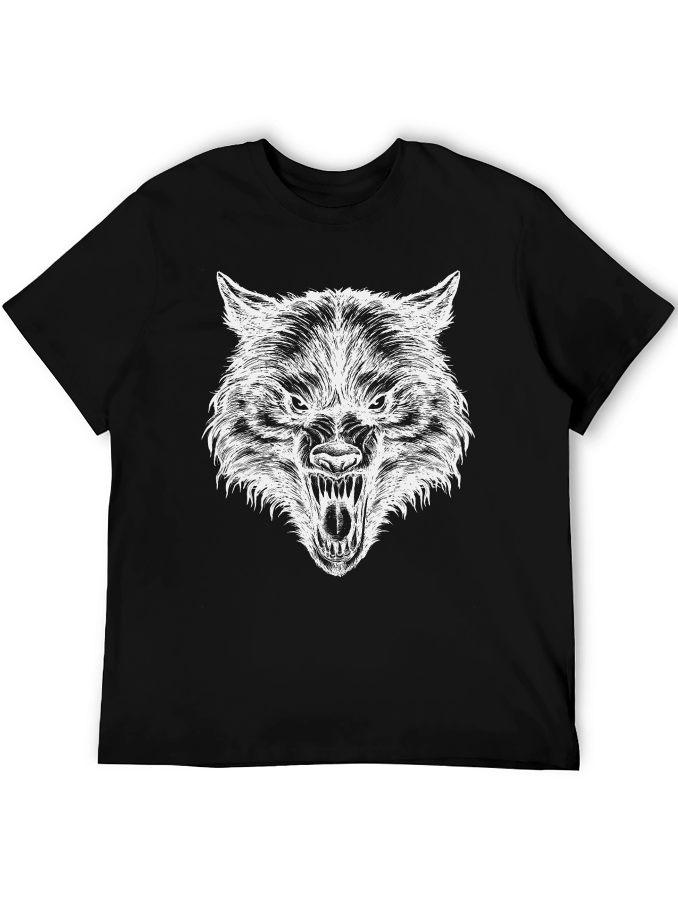 Black Wolf Graphic T-Shirt