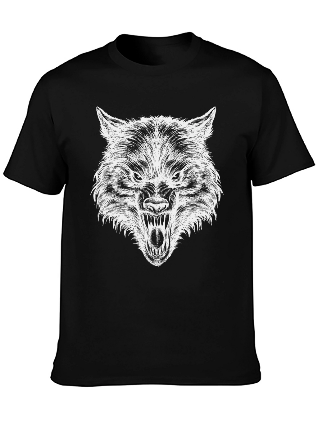 Black Wolf Graphic T-Shirt