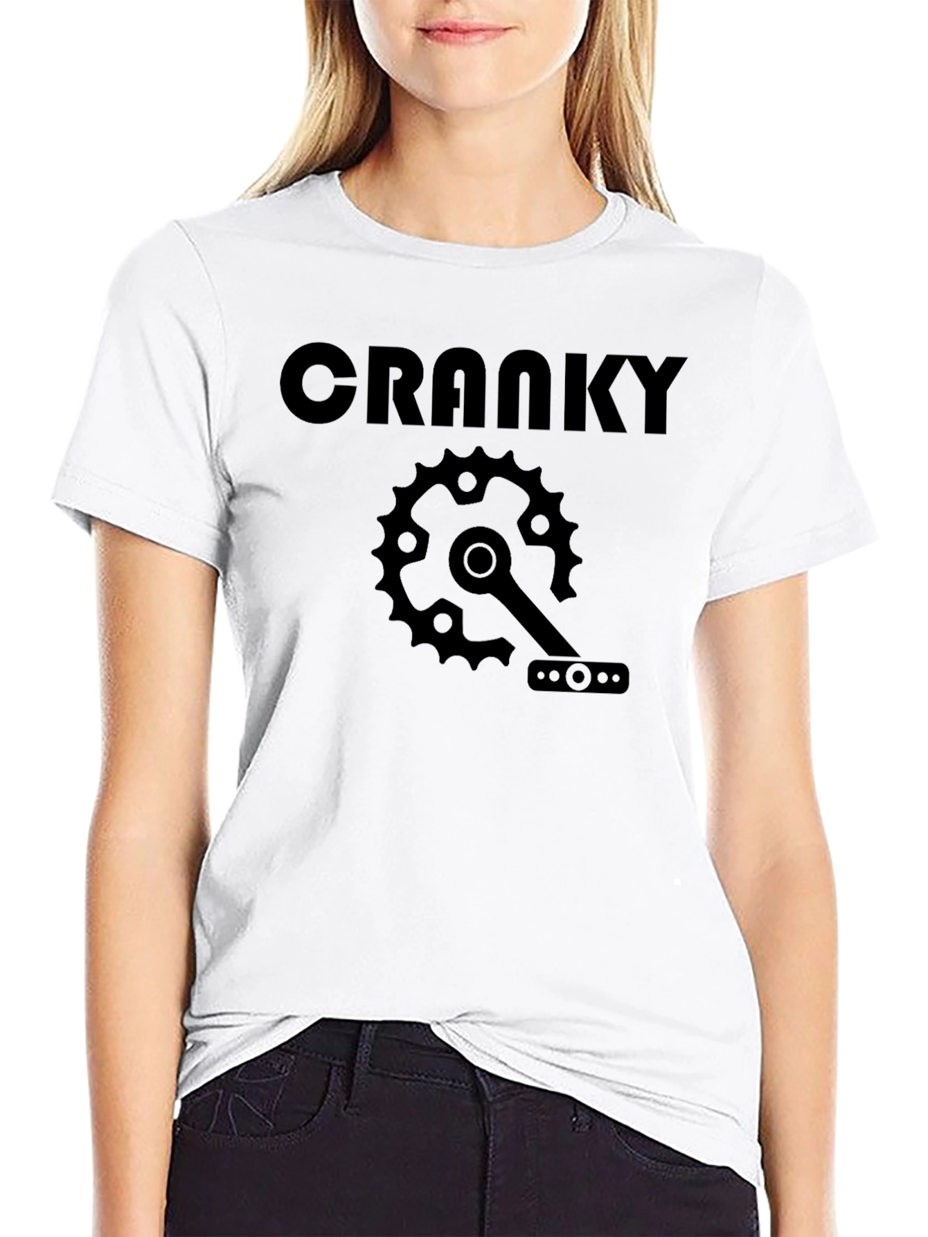 Cranky Bicycle Gear Black T-Shirt