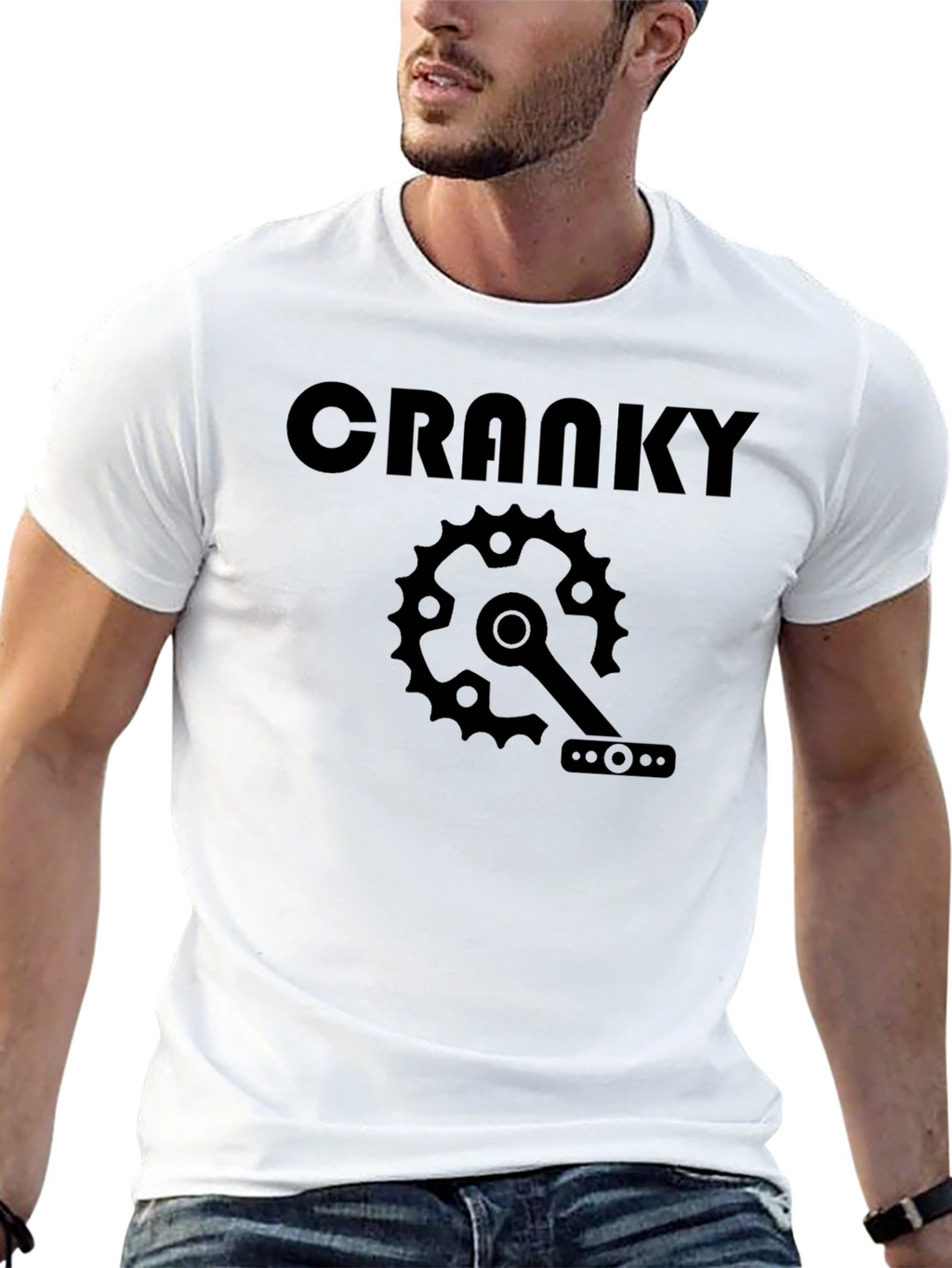 Cranky Bicycle Gear Black T-Shirt