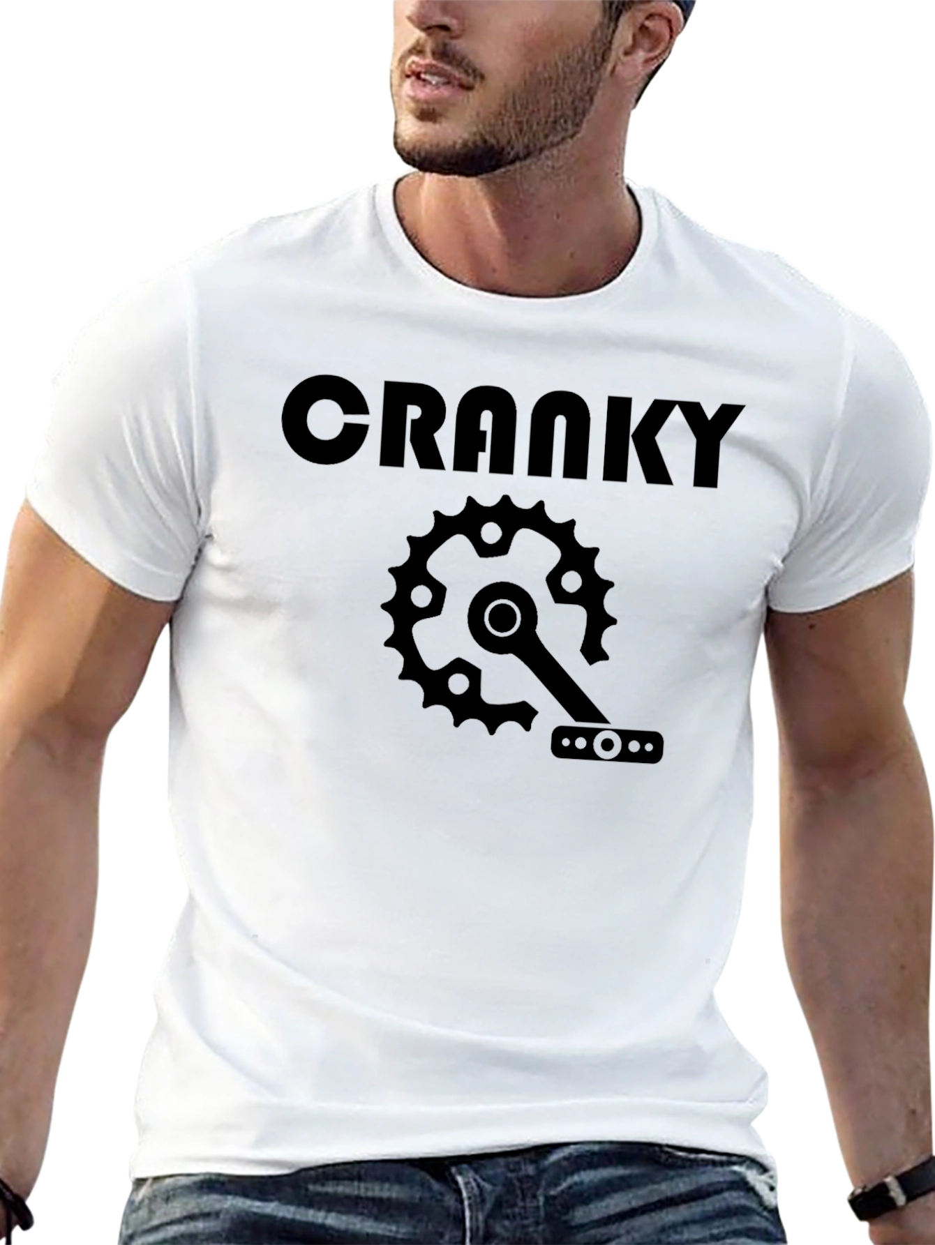 Cranky Bicycle Gear Black T-Shirt