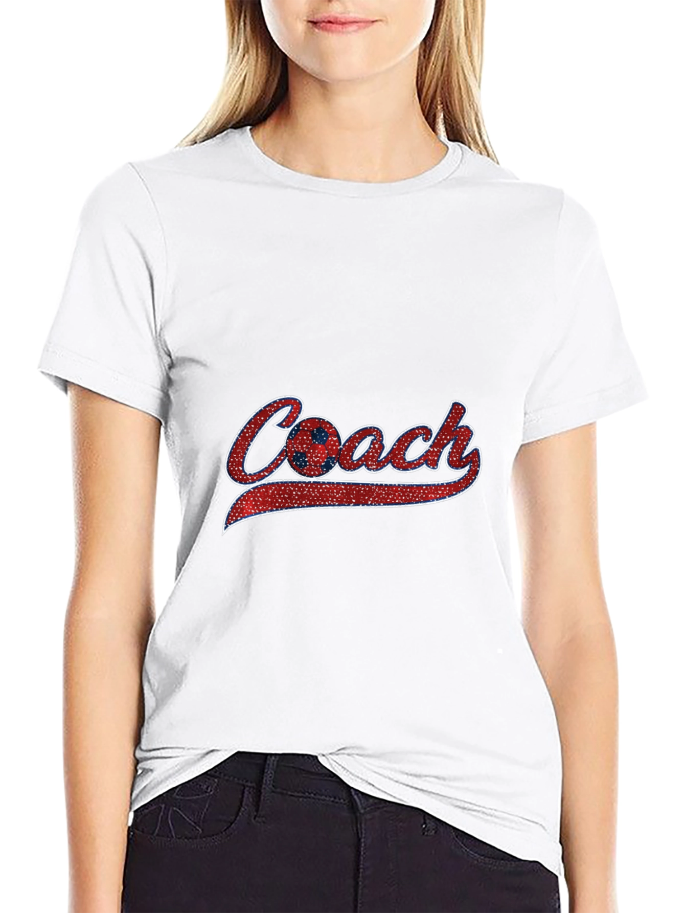Soccer Coach Graphic Tee - Black Cotton T-Shirt