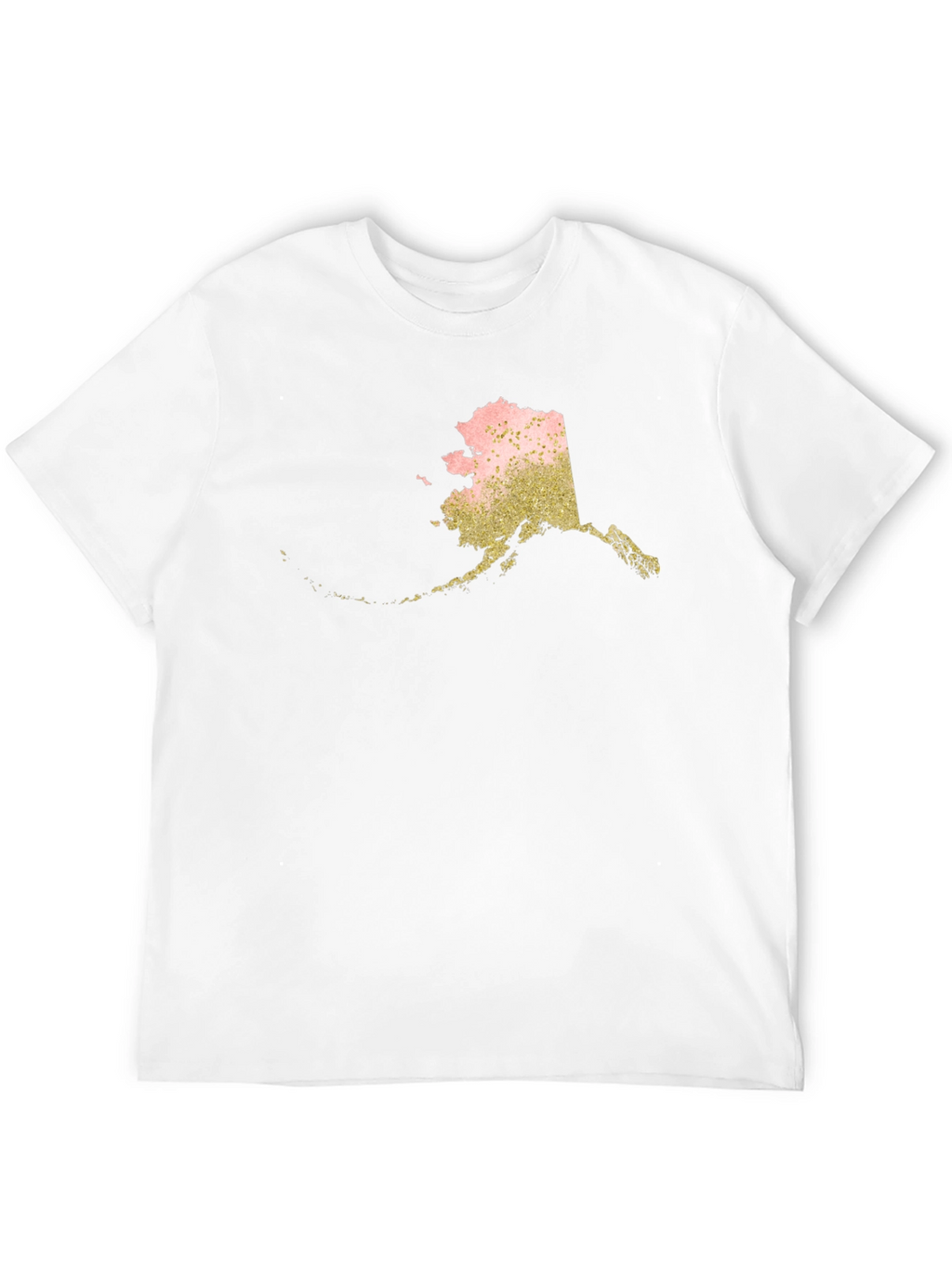 Alaska State Graphic Print Tee - Black