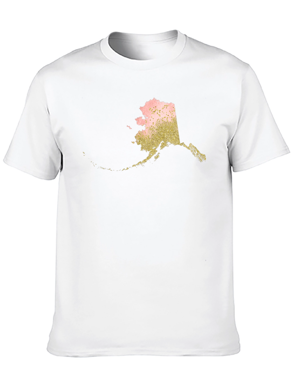 Alaska State Graphic Print Tee - Black