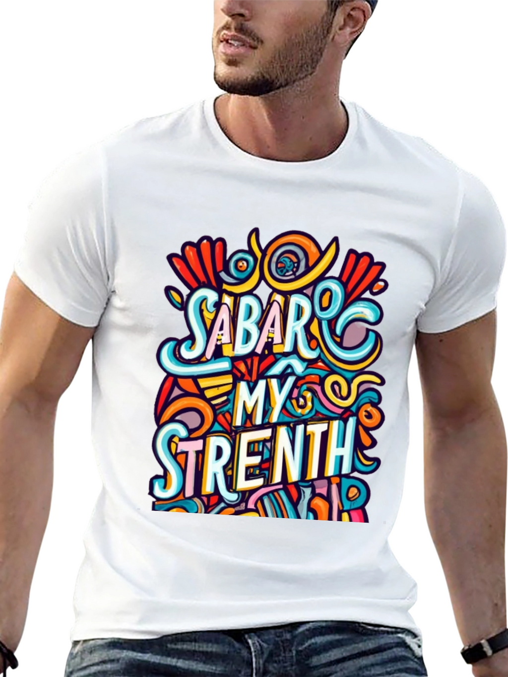 Sabar My Strength Graphic Tee - Unique Design