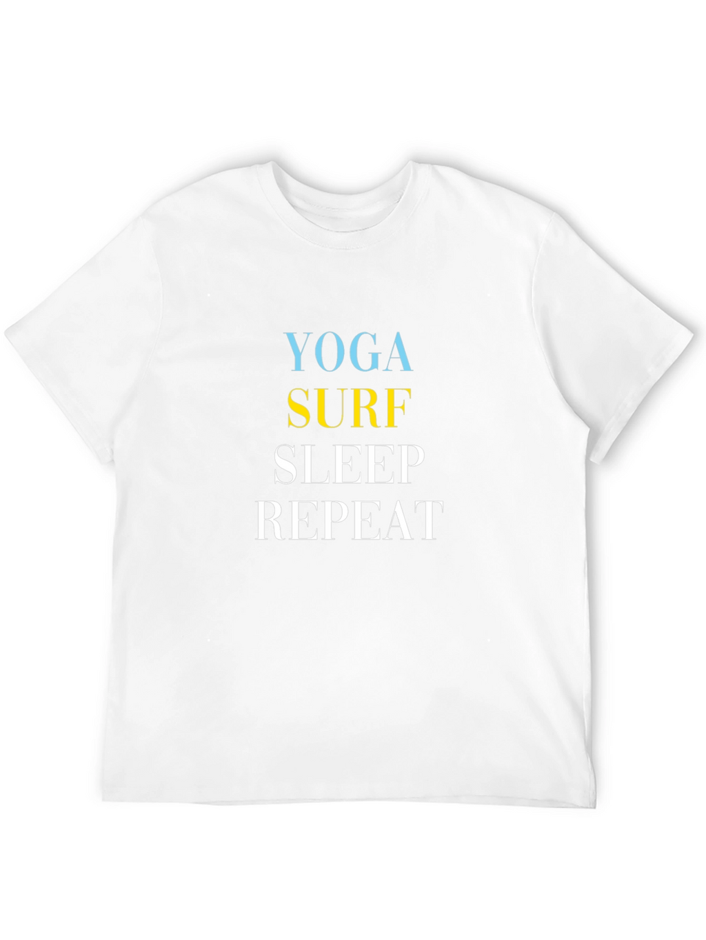 Yoga Surf Sleep Repeat Graphic Tee